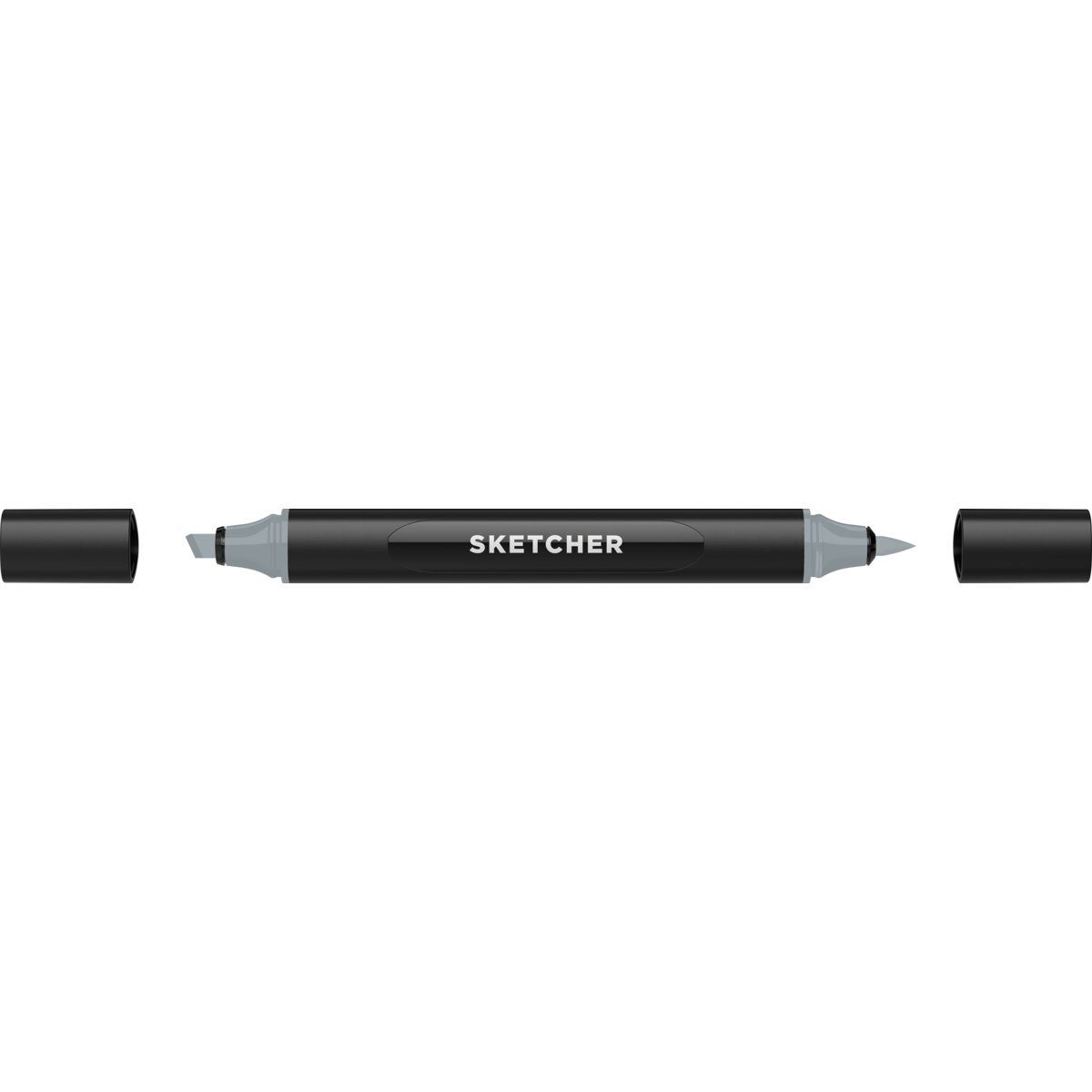Filzstift Twinmarker Sketcher brush+chisel CG525 kaltgrau 4.