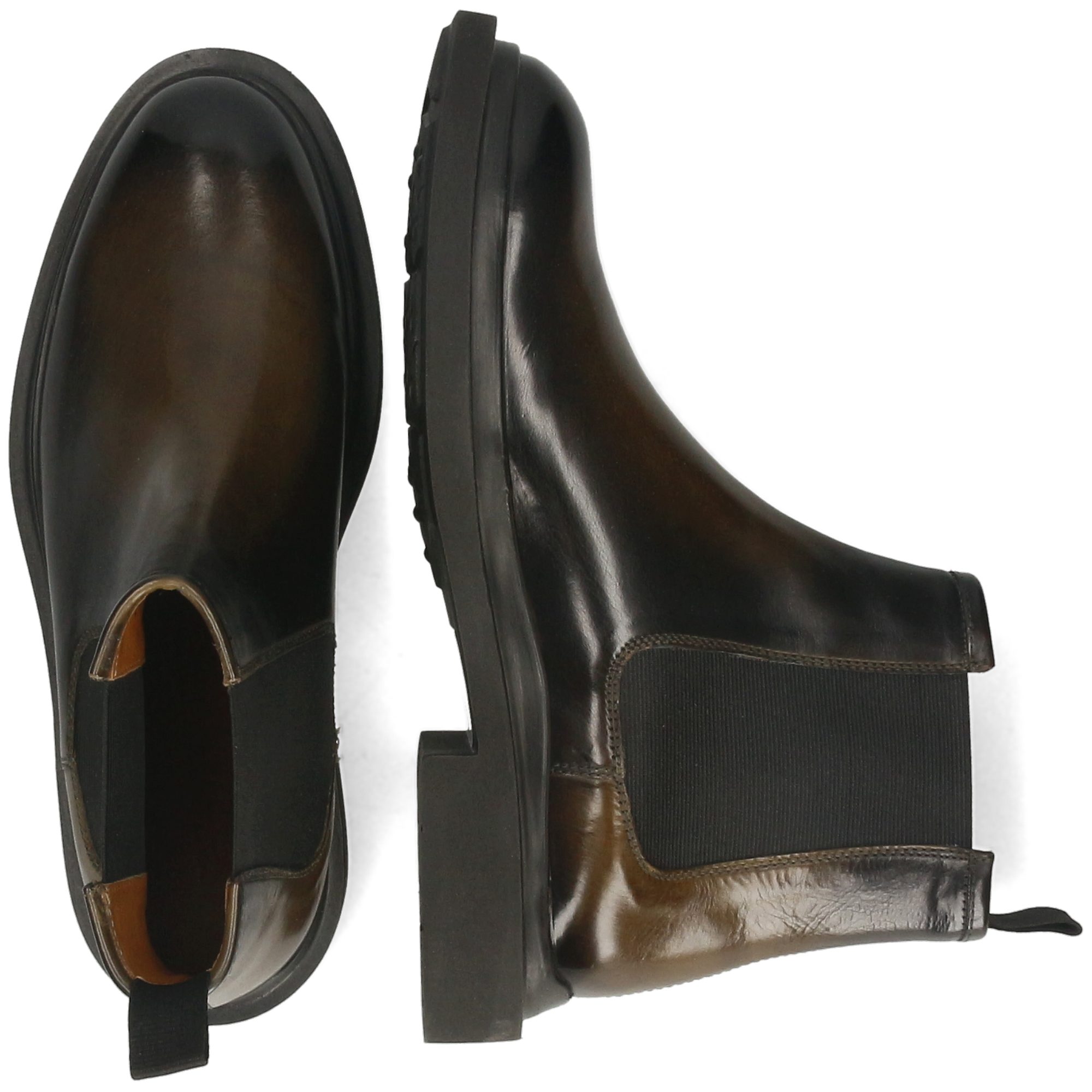 Melvin & Hamilton Ron 5 Leder-Chelsea Boots für Herren Stiefelette Flache Absätze, Echtes Leder, Vegetabile Gerbung