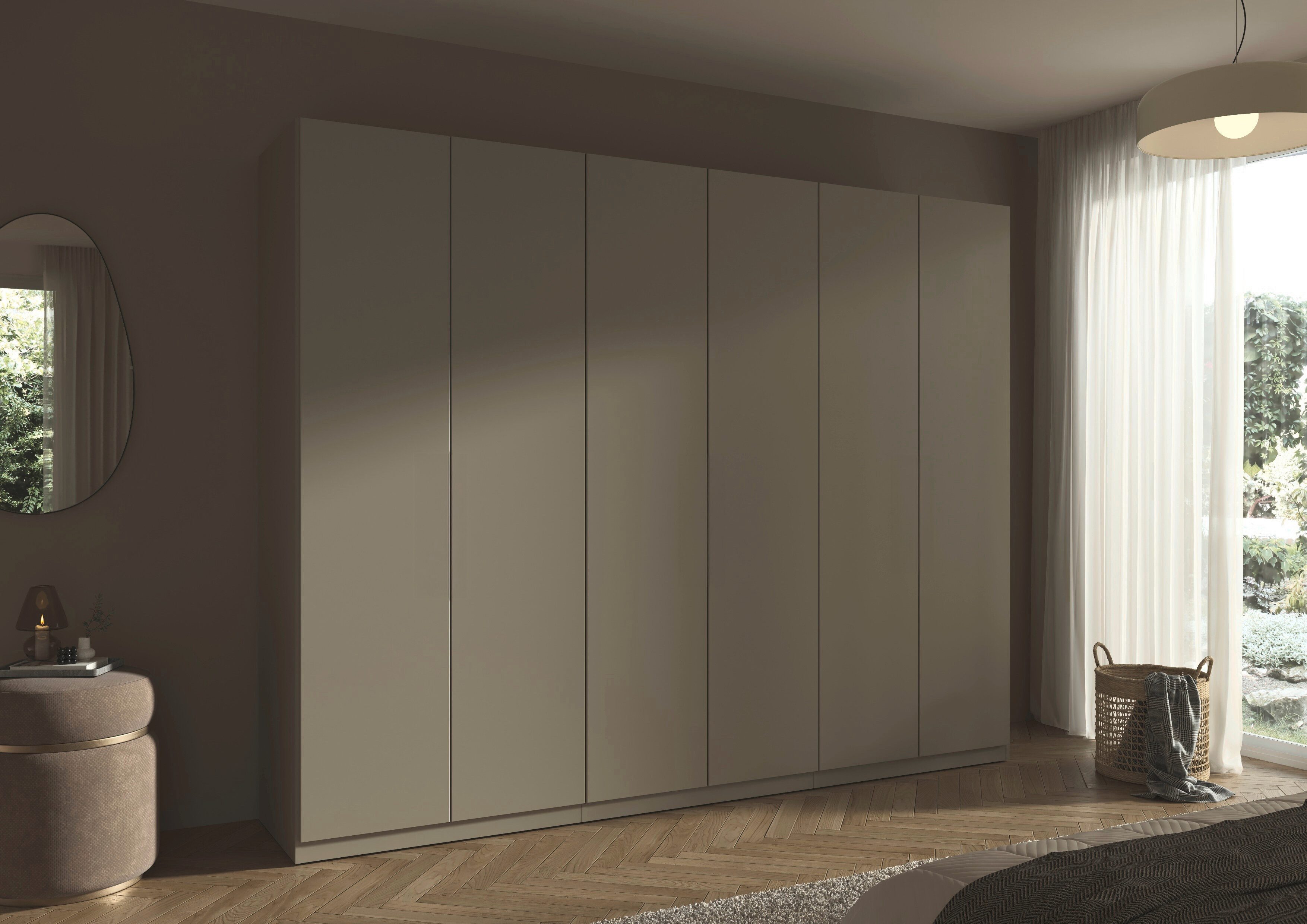rauch Kleiderschrank Schrank Möbel Schlafzimmer Garderobe Kinderzimmer WELTNEUHEIT ELVIK (3 Ausstattungsvarianten - Breiten 47-405 cm, Höhen 187/212/231 cm) PATENTIERTES SCHNELLMONTAGESYSTEM mit Push-to-open MADE IN GERMANY