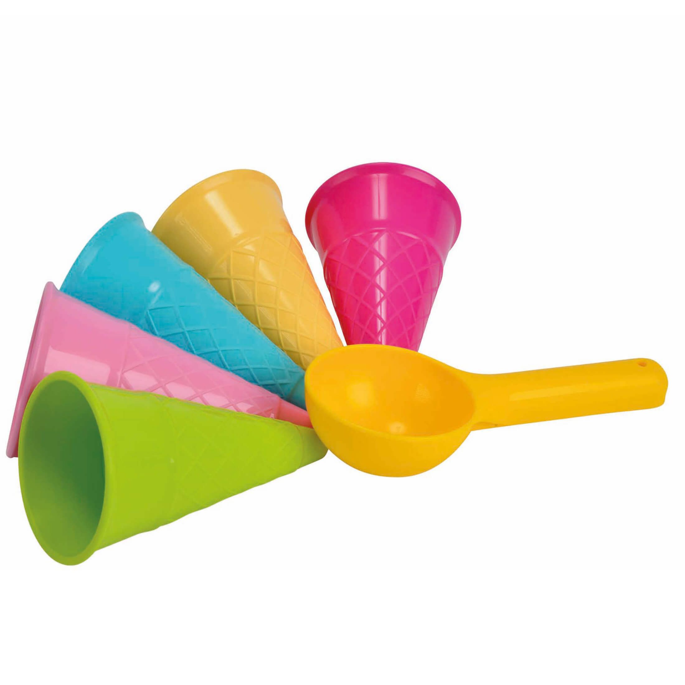 Sandform-Set Simba Sandspielzeug Eiswaffel Sandformen Eis Portionierer 6 teilig