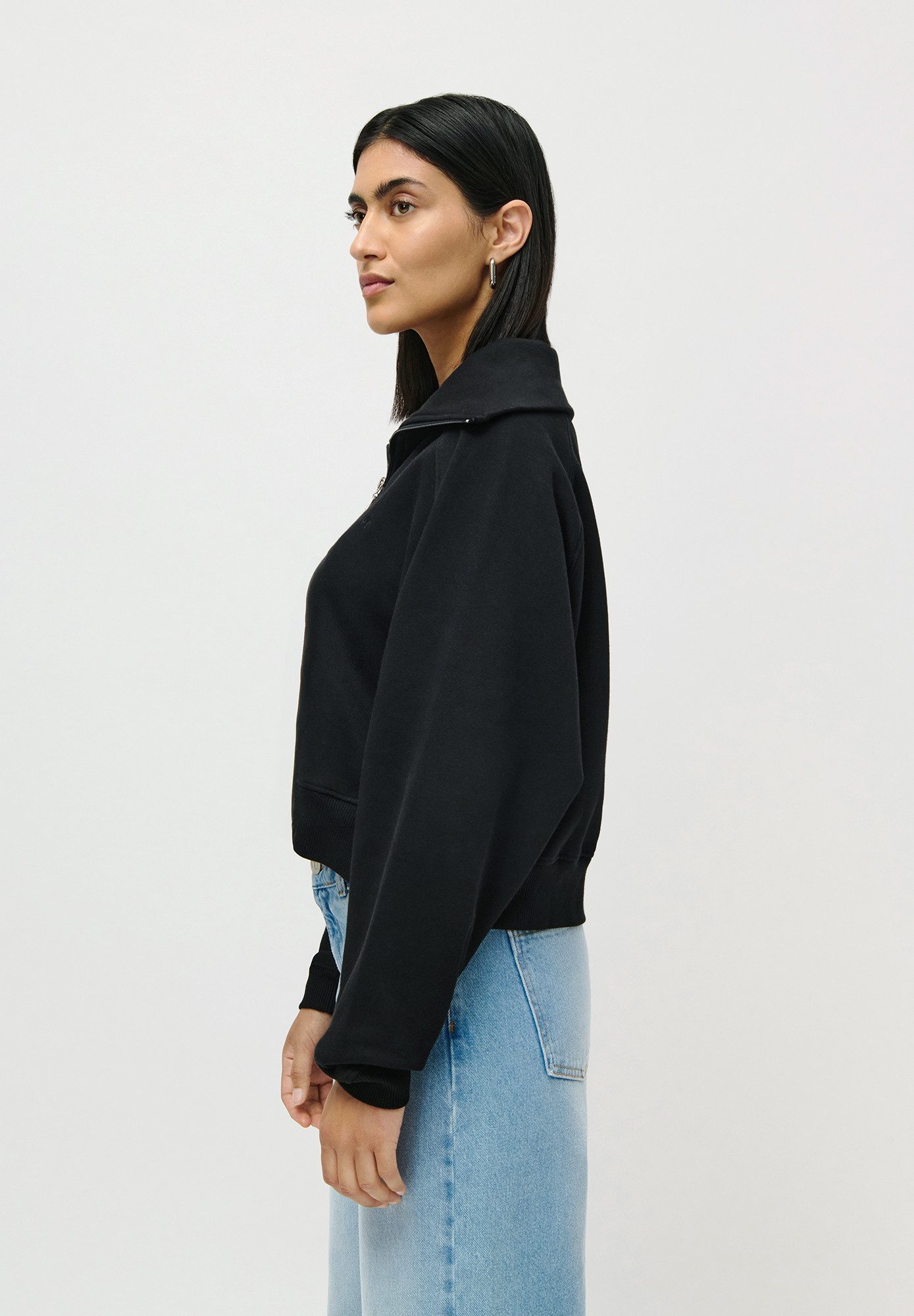 LeGer Sweatshirt Meret, LeGer by Lena Gercke cropped, mit Stehkragen