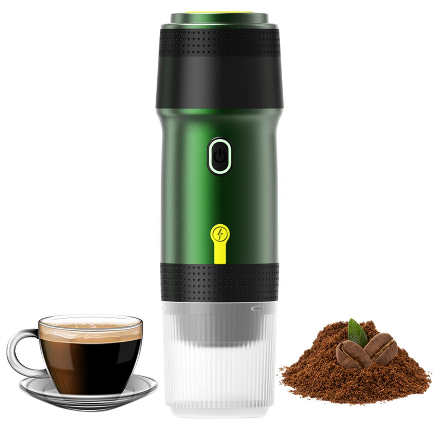 Refttenw Reisekaffeemaschine, Kaffeemaschine mit Akku, für Reise Camping Wandern