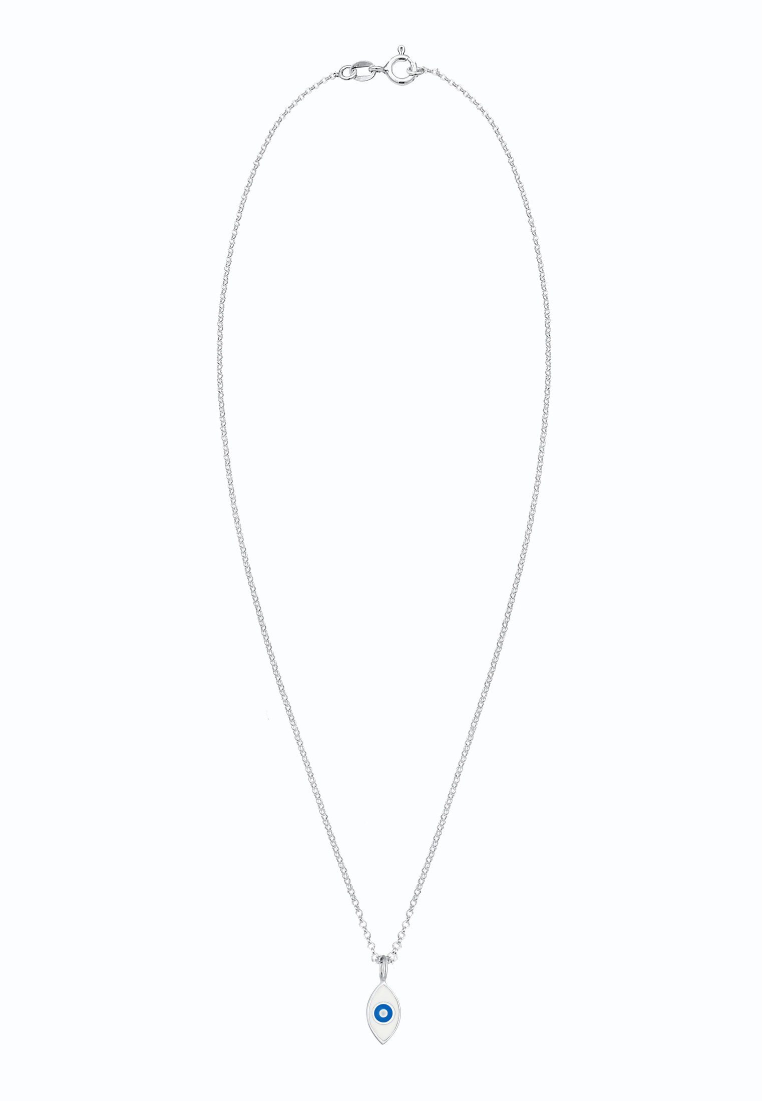 Nazar Herz Evil Eye Anhänger Santorini Design aus 925 Sterlingsilber K