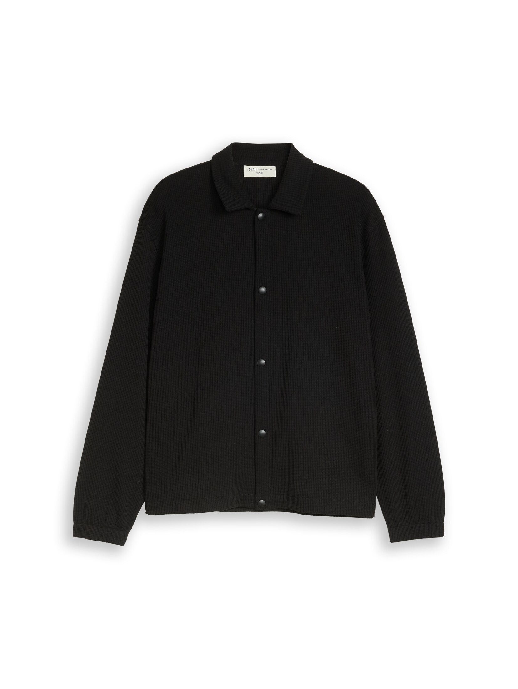 TOM TAILOR Denim Langarmhemd Blusen & Shirts Relaxed Fit Overshirt mit Waffelstruktur