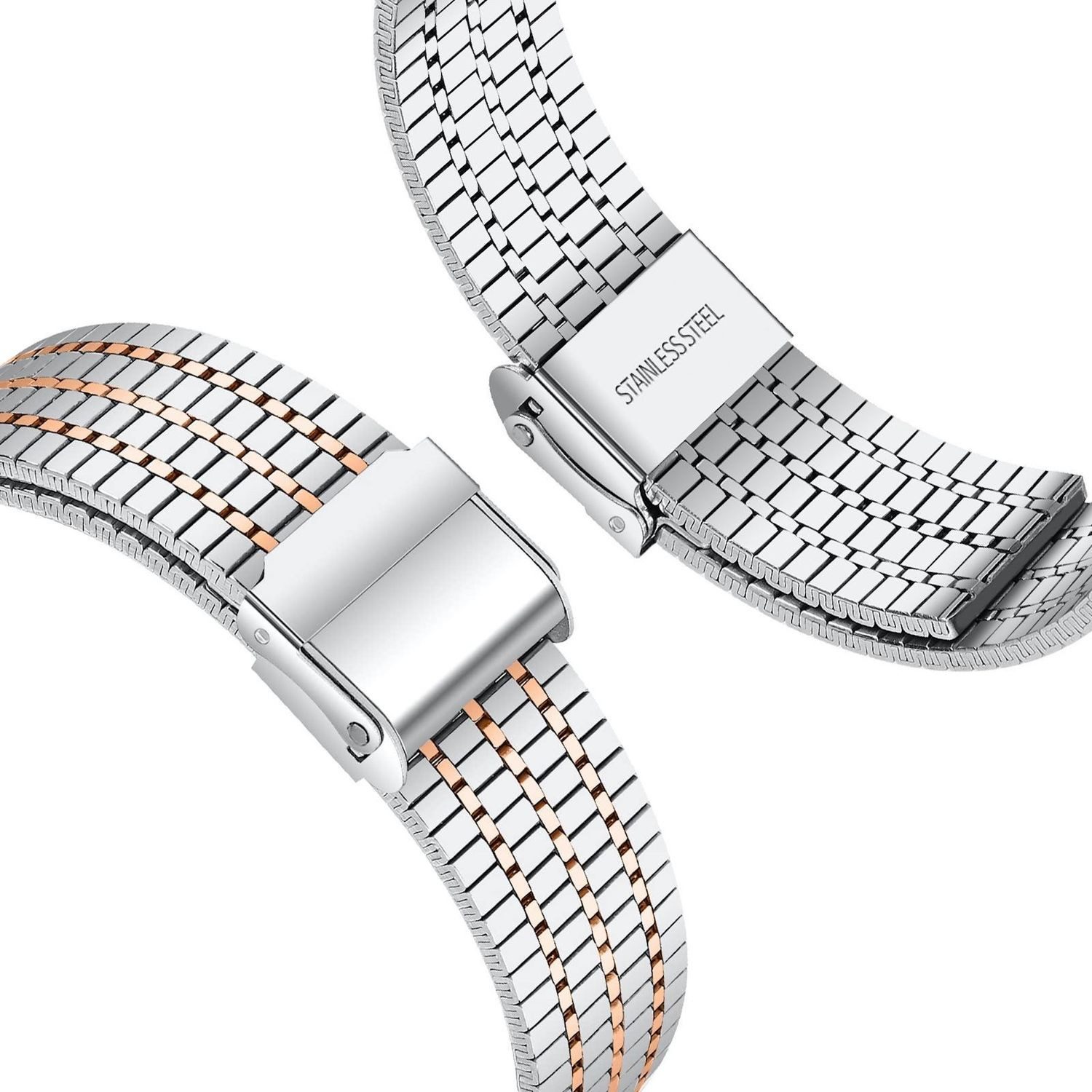 Wigento Smartwatch-Armband Für Huawei Watch Fit 4 Pro / 4 / 3 Edelstahl Ban günstig online kaufen