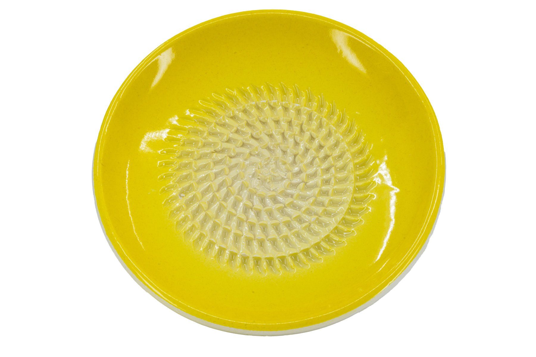 Kaladia Multireibe 804, Gelb, Keramik, handbemalte Küchenreibe - Made in Spain
