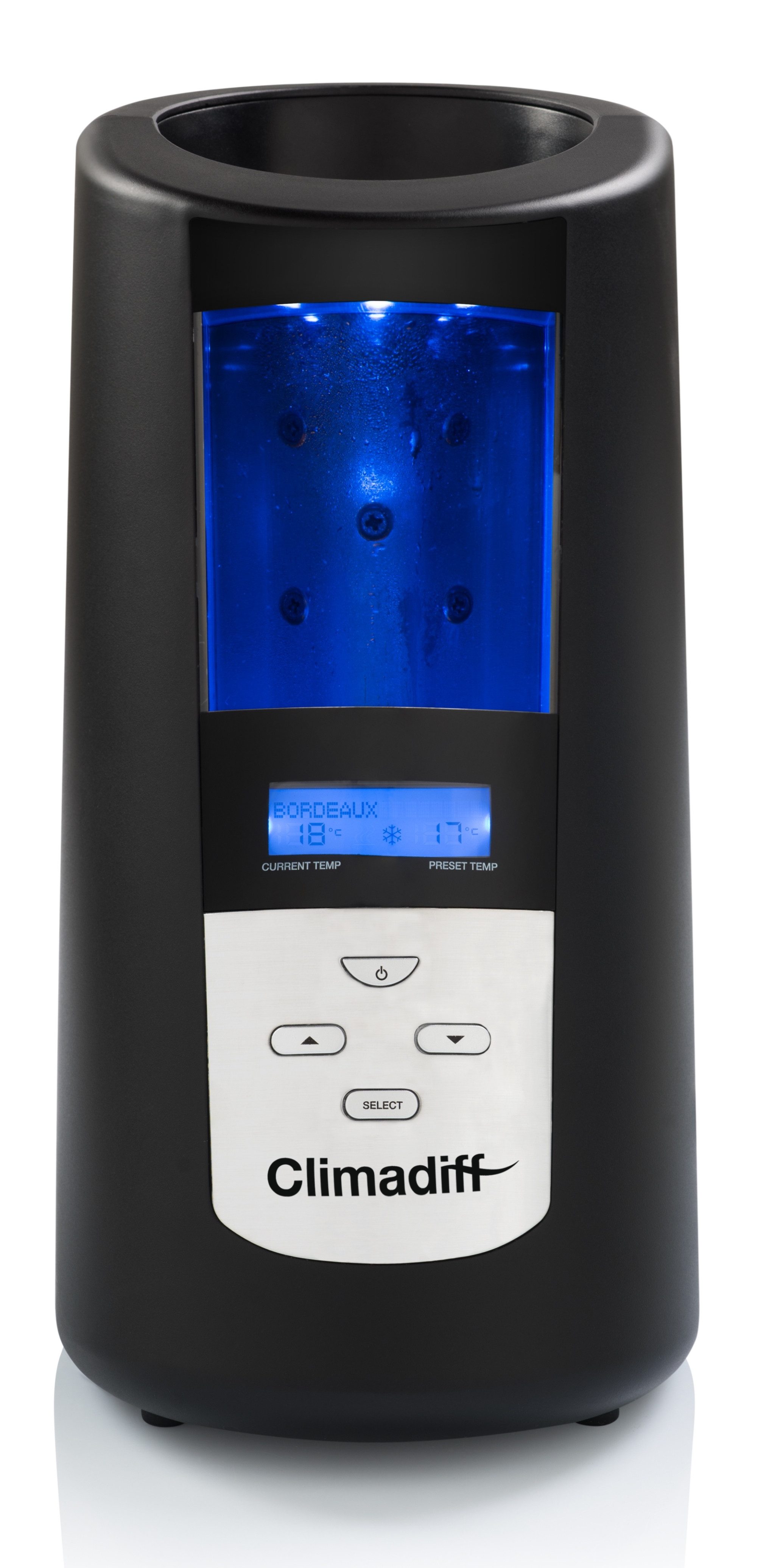 CLIMADIFF Elektrischer Weinkühler ECHANSON2, (BxTxH cm): 13,5 x 26,5 x 24,5