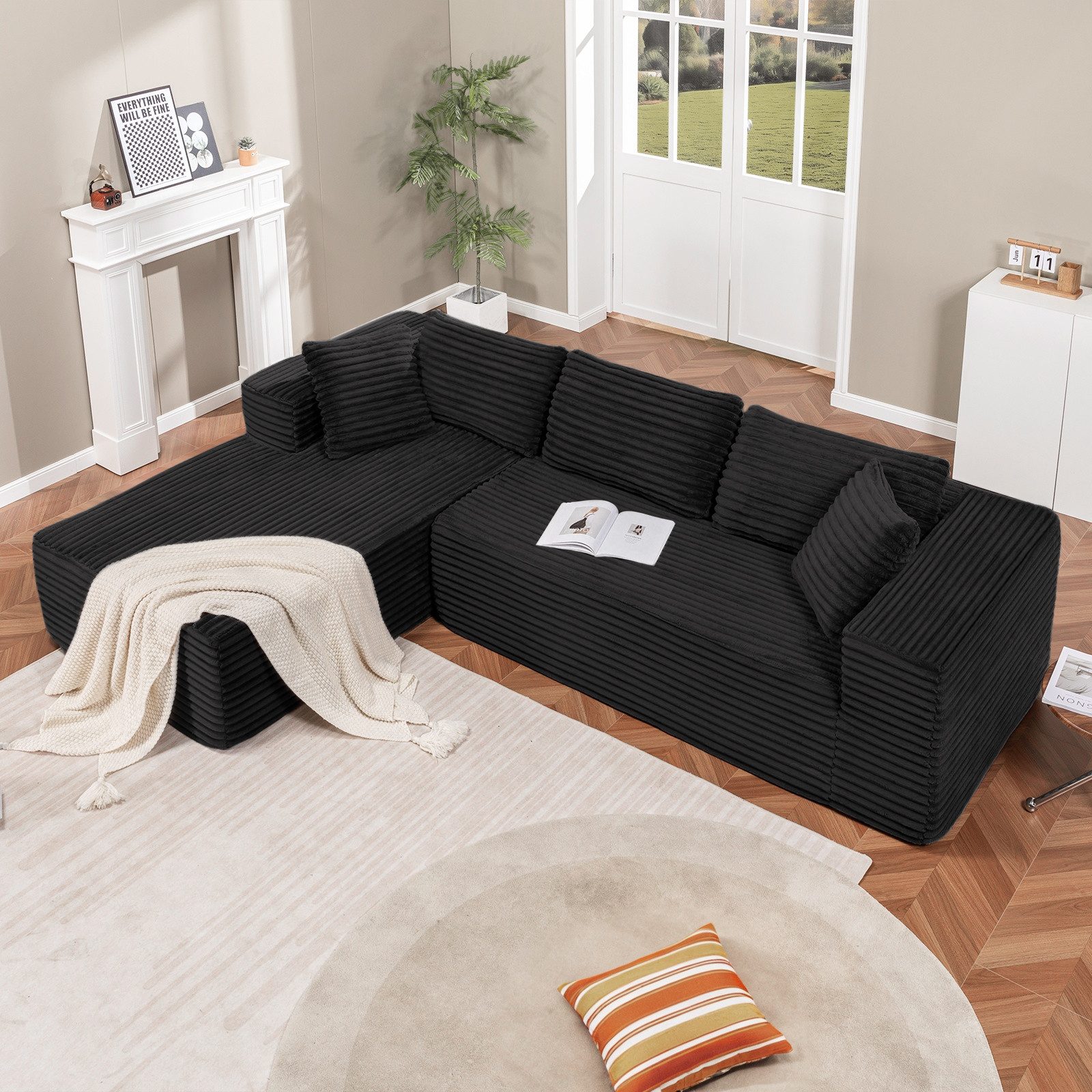 COMHOMA Sofa Big-Sofa, L-förmige Sofa, Couch günstig online kaufen