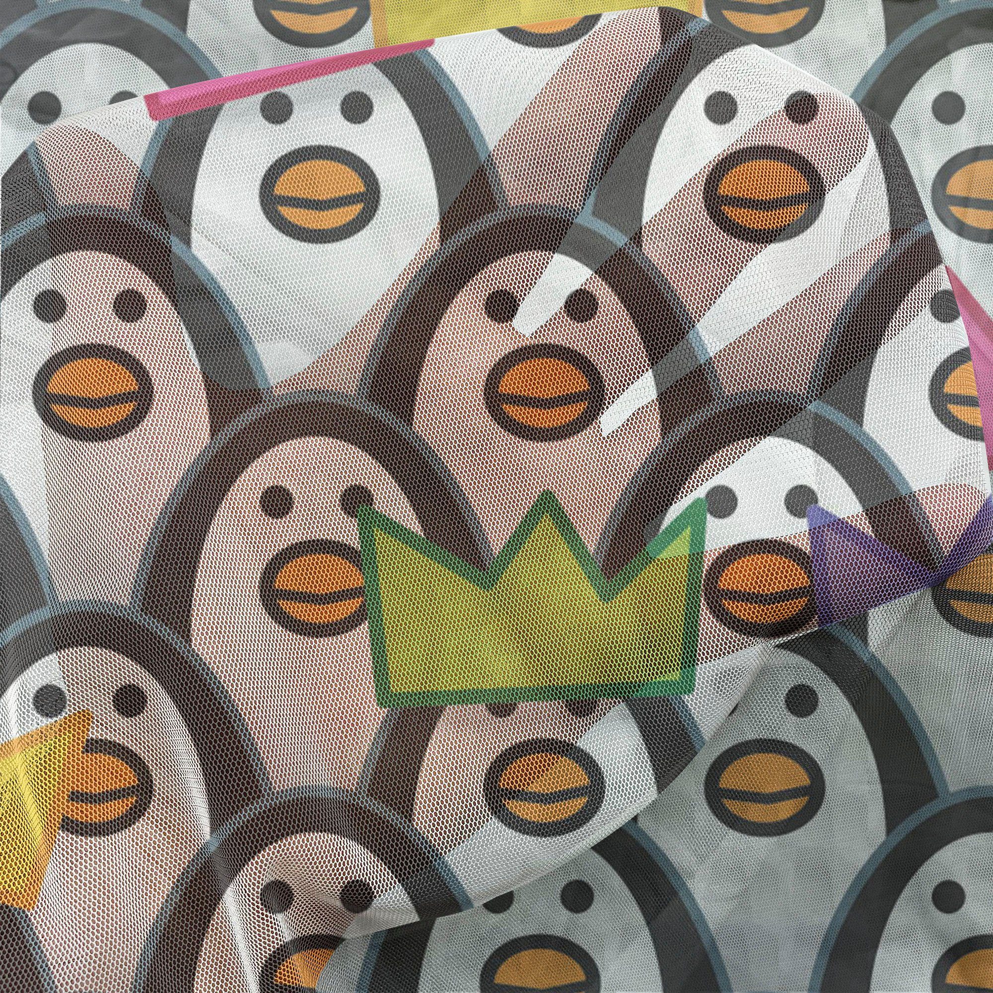 für Hochzeit Gardine Panels, Party 2 Drapierung schiere Penguin Bunt Abakuhaus, Tiere Ice