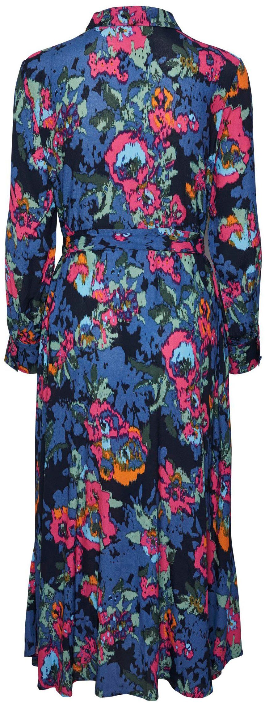 NOOS Y.A.S S. Hemdblusenkleid garden YASFIMA SHIRT LS aop topiary DRESS LONG