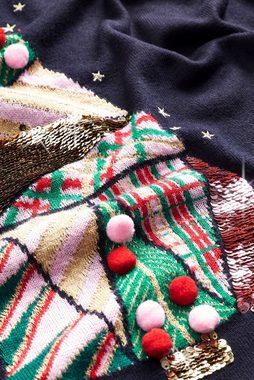 Next V-Ausschnitt-Pullover Weihnachtspullover (1-tlg)