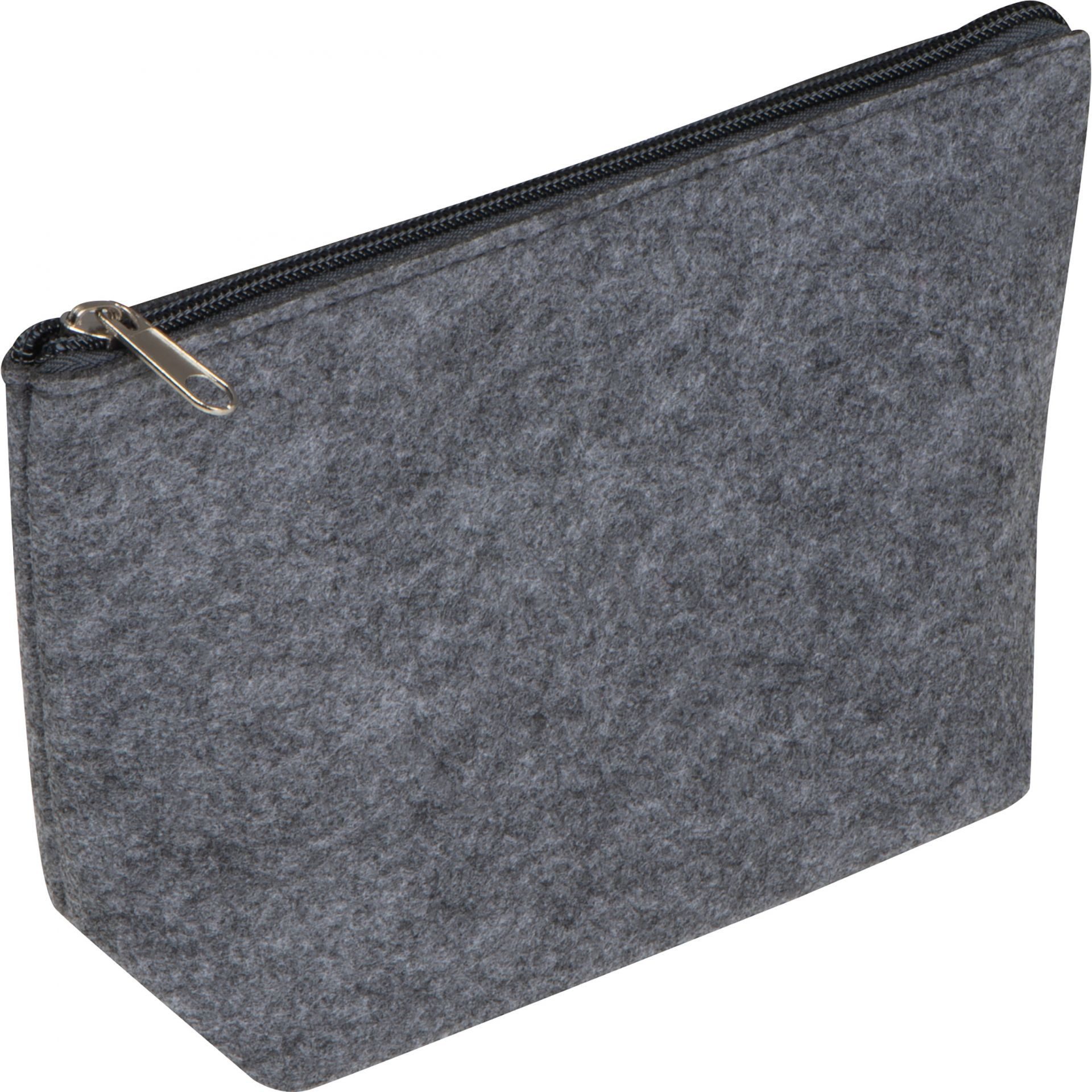 Easy Gifts Kulturbeutel Kosmetiktasche / Kulturtasche / aus RPET / Farbe: grau