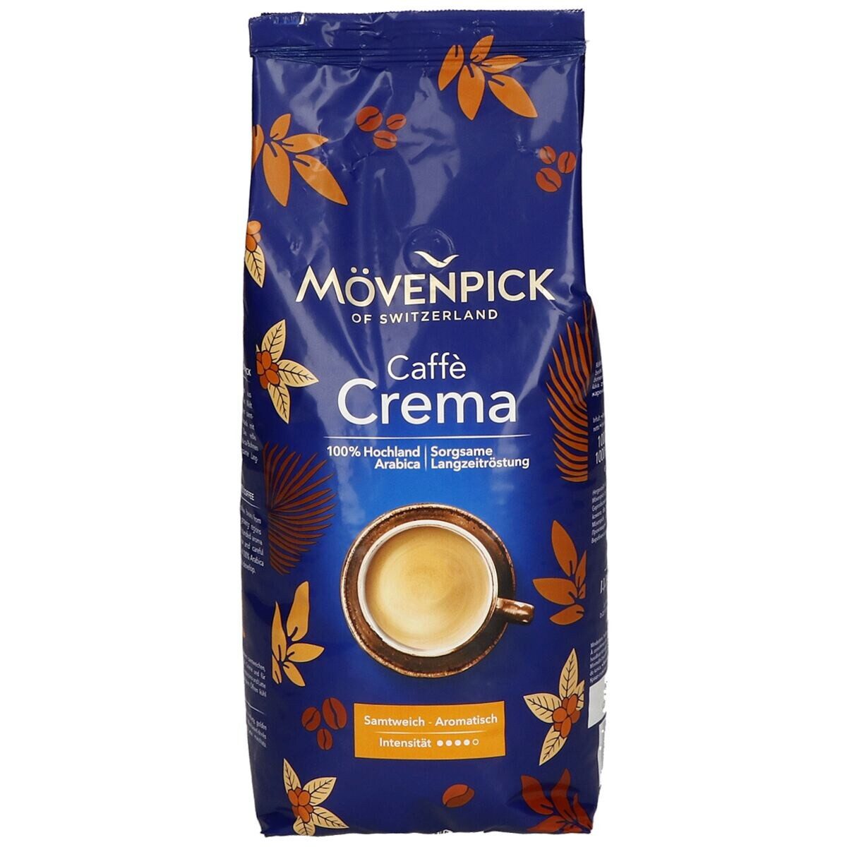 Mövenpick Kaffee Caffè Crema, 1000 g, ganze Bohnen