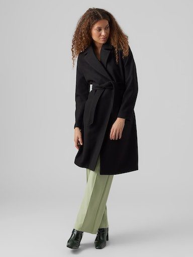 Vero Moda Langmantel LONG VMFORTUNEAYA COAT SS23 NOOS Black