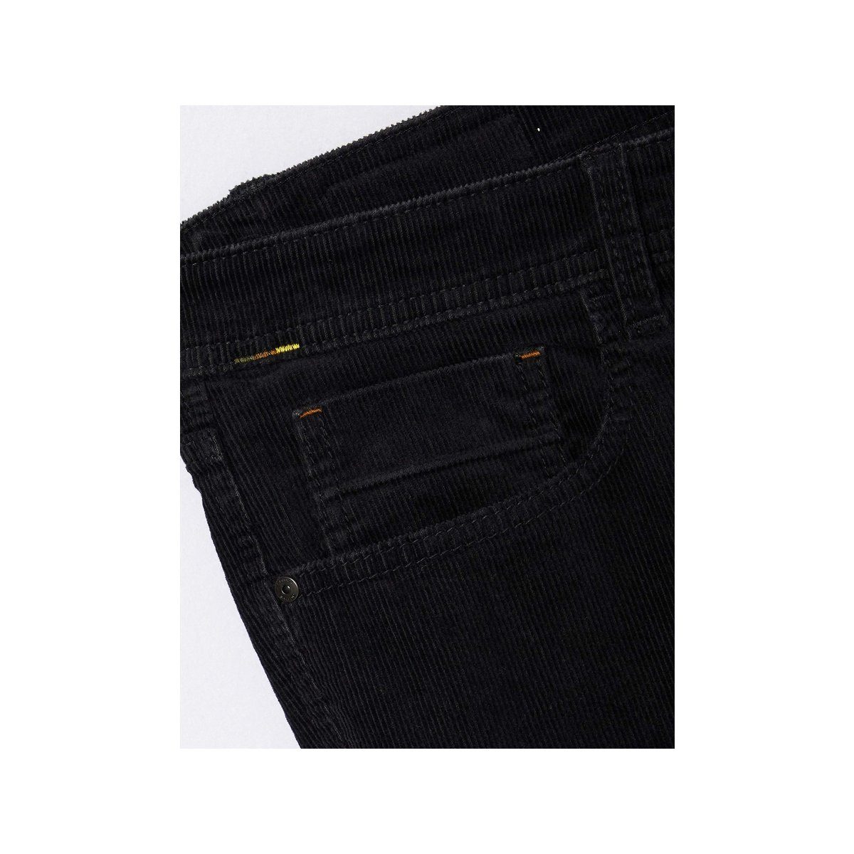 regular active (1-tlg) schwarz Straight-Jeans camel