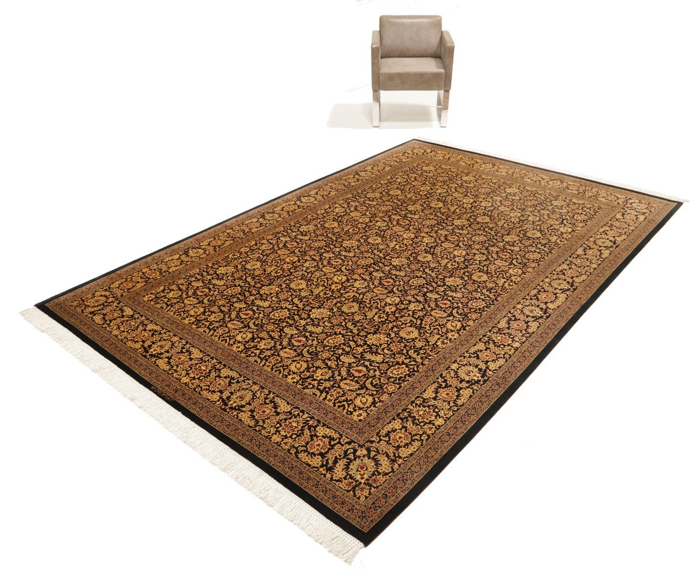 Carpet Avenue Teppich Ghom Seide 298x200, Rechteck, Höhe: 5 mm