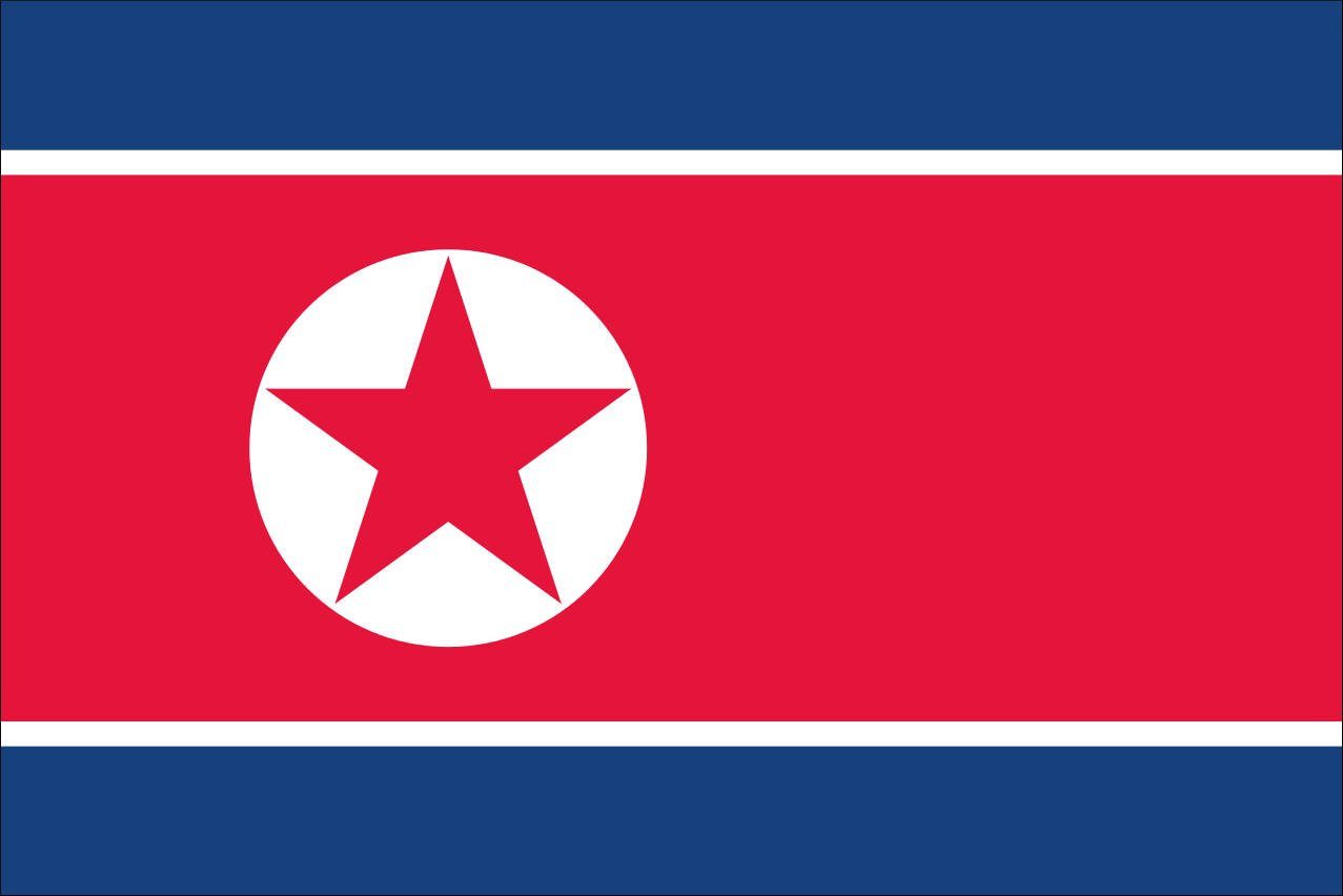 flaggenmeer Flagge Flagge Nordkorea 110 g/m² Querformat