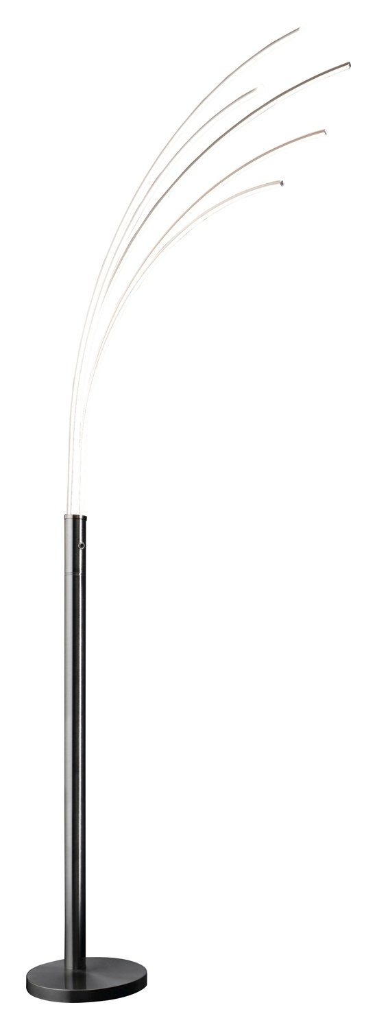 casa NOVA LED Bogenlampe Stehleuchte ECLIPSE, 5-flammig, H 200 cm, Metall, günstig online kaufen