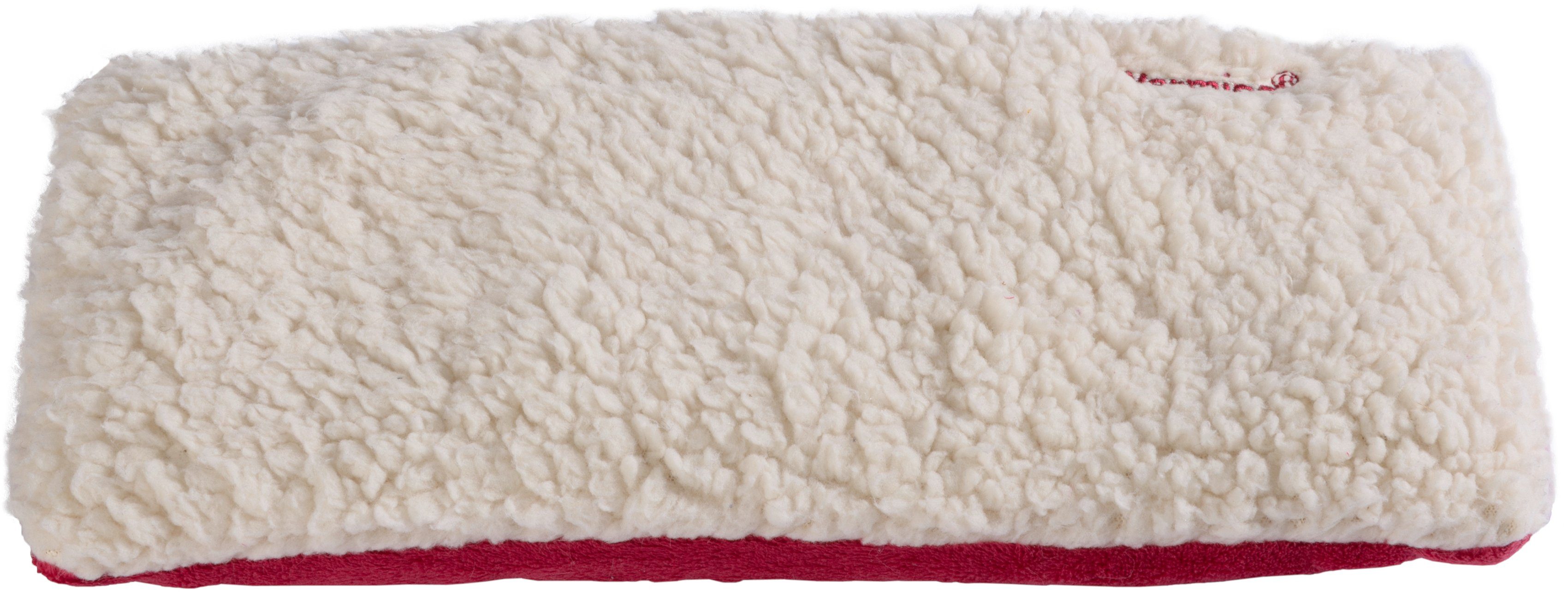 Warmies® Wärmekissen Hot-Pak® Sherpa beige/rot, mit Lavendelduft