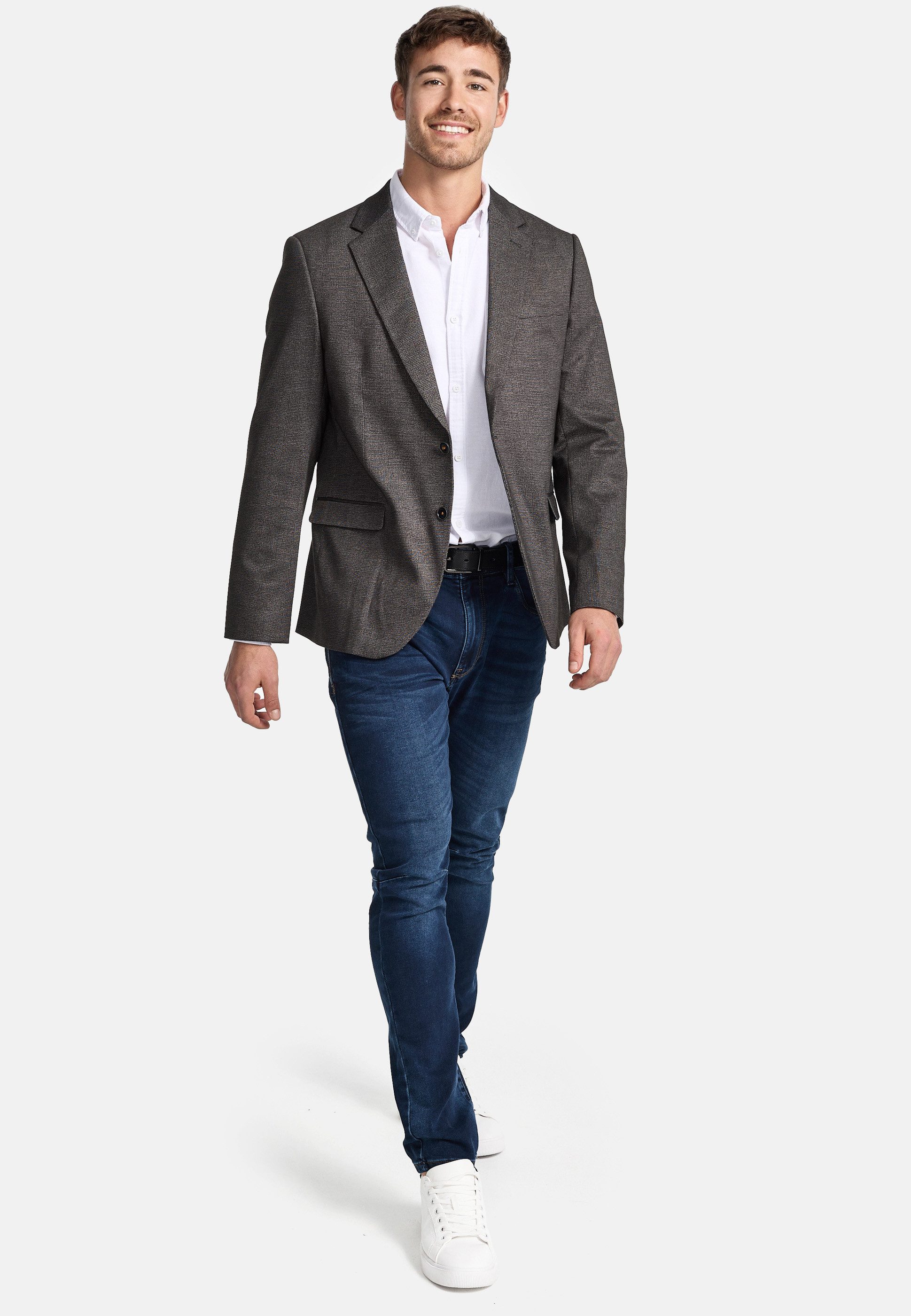 Jeff Anzugsakko Herren JFLuca Sakko Herrensakko Jacket mit 4-Wege-Stretch-Ponti Roma für ein angenehmes Tragegefühl