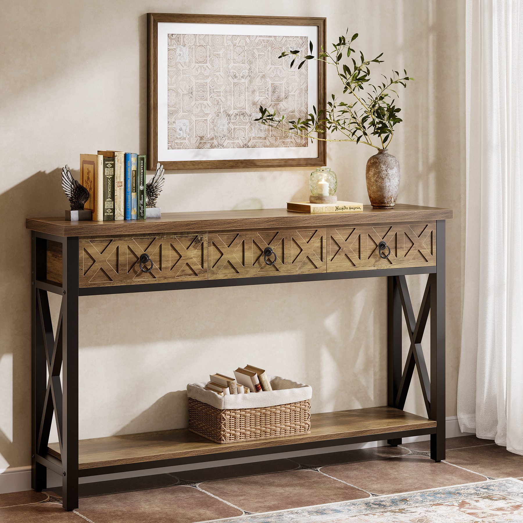 Tribesigns Konsolentisch Schmal 140 cm mit günstig online kaufen