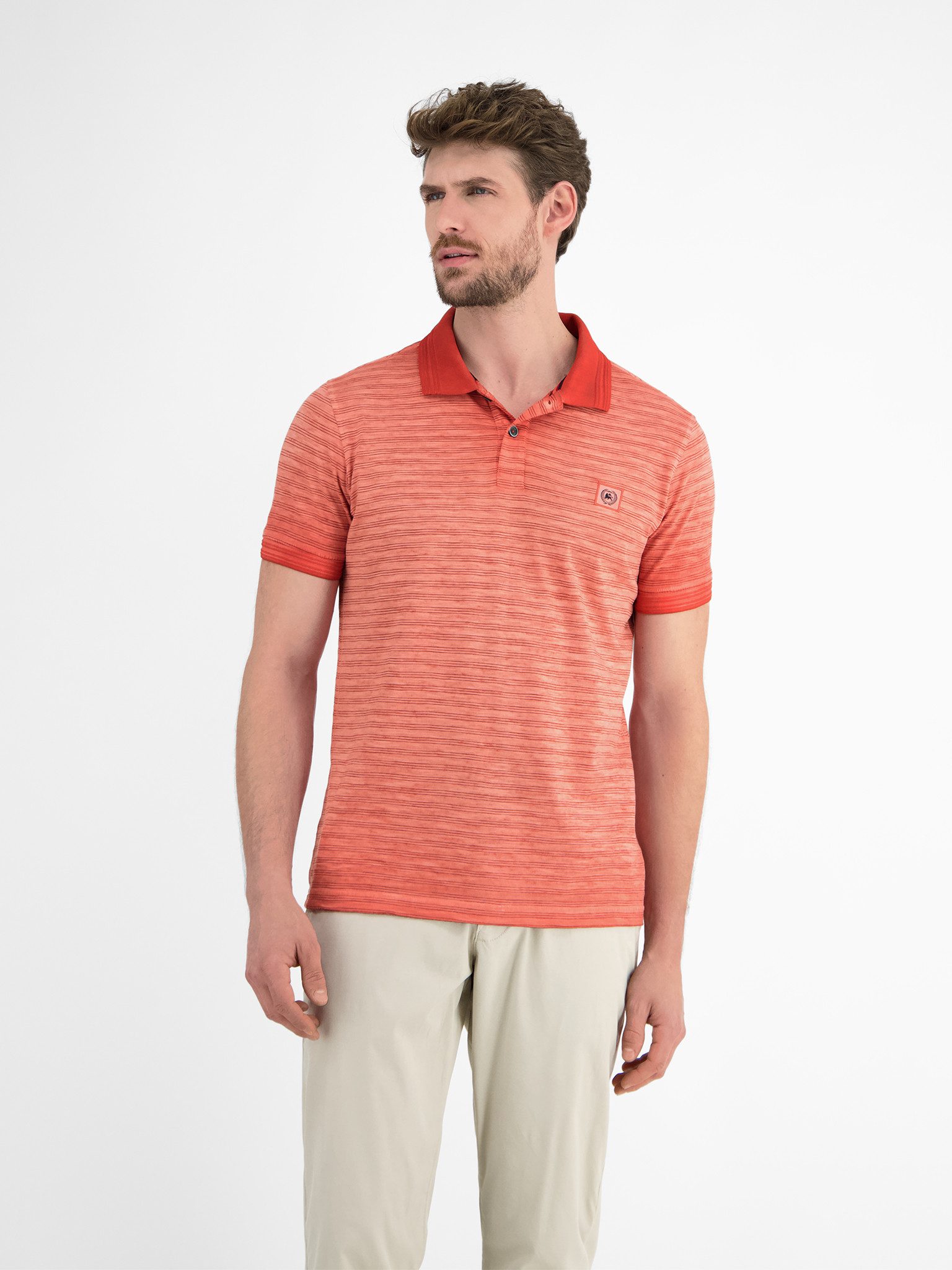 LERROS Poloshirt mit Logo Stickerei
