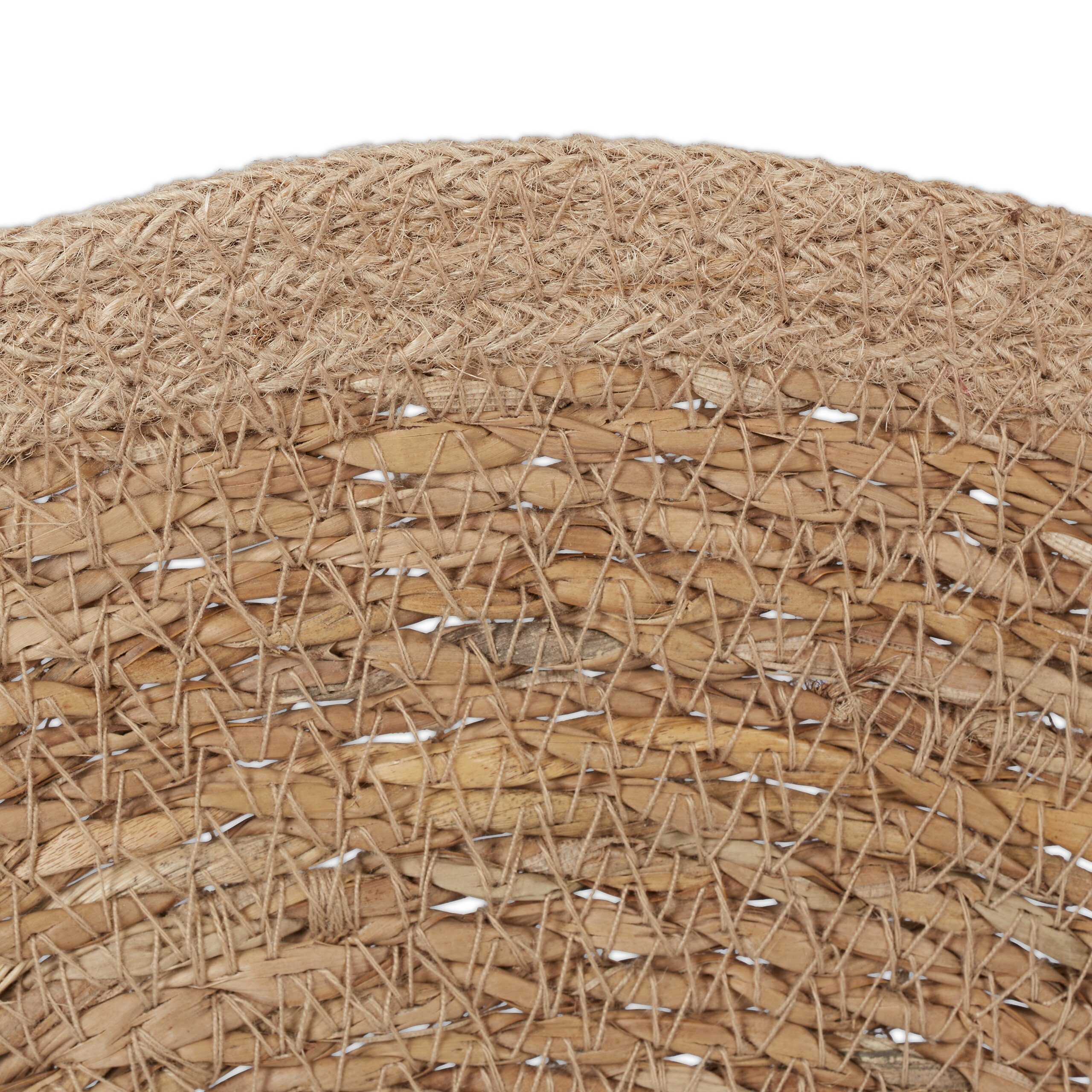 relaxdays Platzset Tischset 10-teilig Wasserhyazinthe