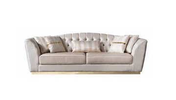 JVmoebel 3-Sitzer Sofa 3 Sitzer für Wohnzimmer Bequemes Sofa in Weiß Luxuriöses Sofa Neu, 1 Teile, Made in Europa