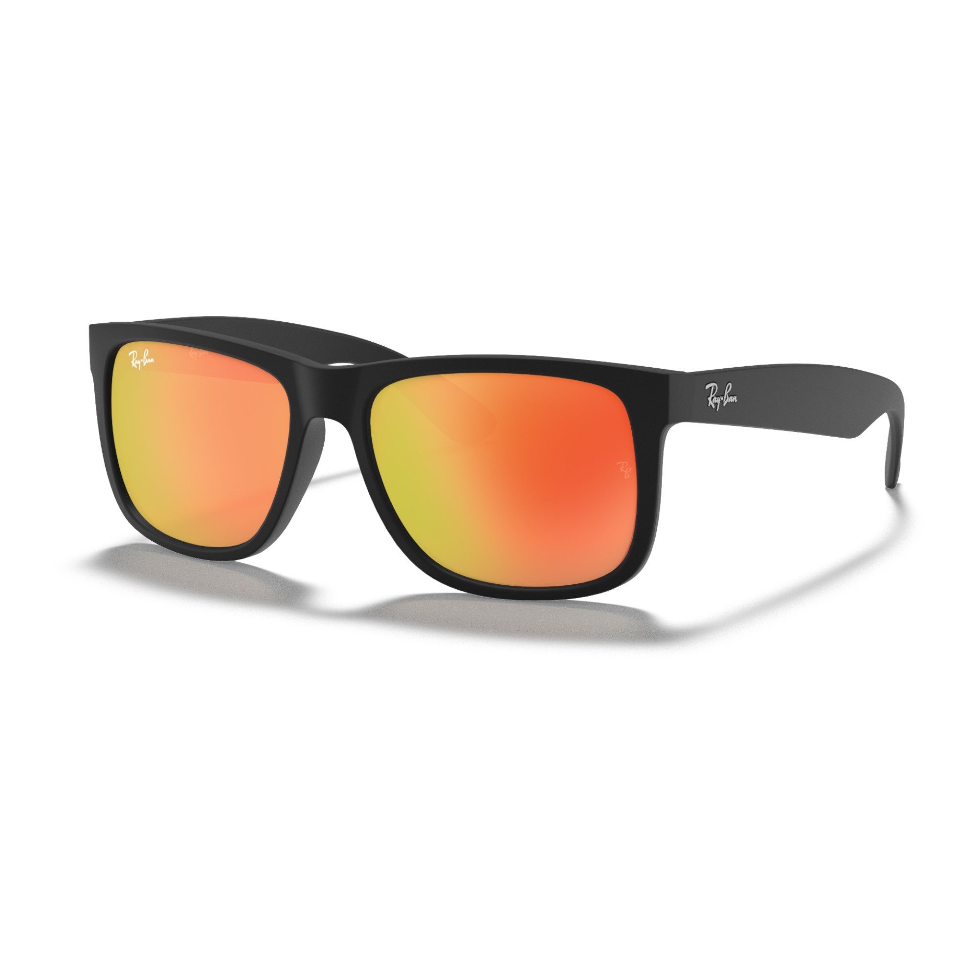 Ray-Ban Sonnenbrille Justin 622/6Q (Glasfarbe: rot verspiegelt) schwarz - 1 Brille