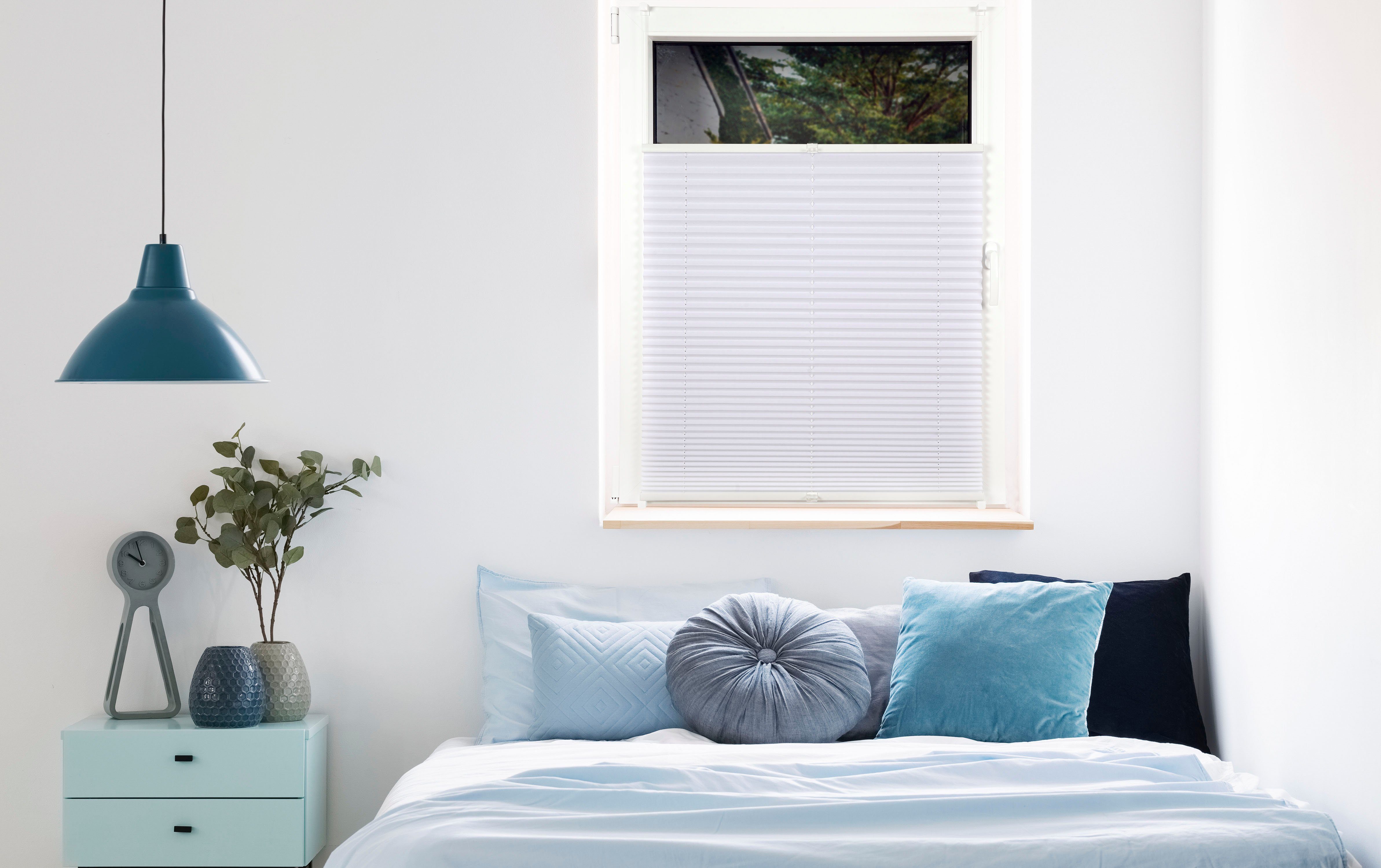 mydeco Plissee Free, verdunkelnd, ohne Bohren, verspannt, Klemmfix günstig online kaufen