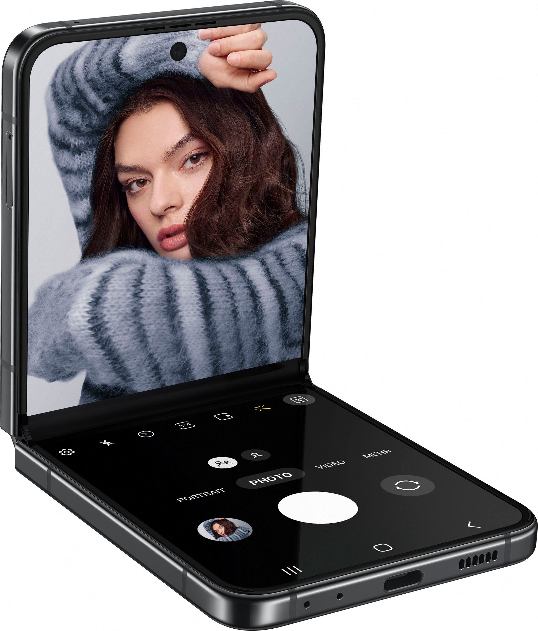 Samsung Galaxy Z Flip 5 Smartphone GB Speicherplatz, Graphite (17,03 12 Zoll, cm/6,7 Kamera) MP 256