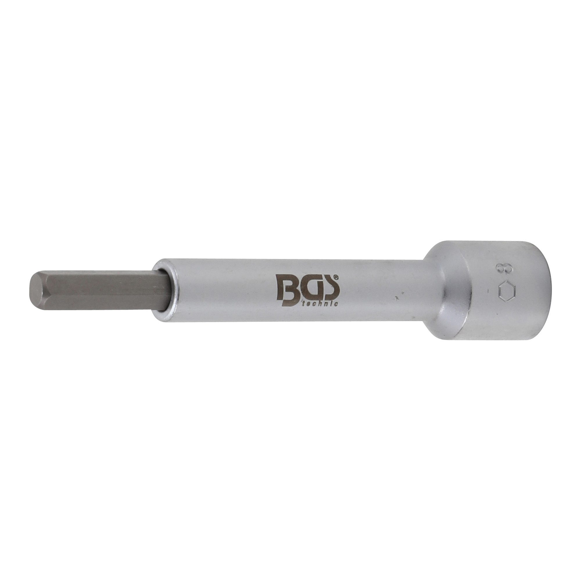 BGS technic Sechskant-Bit BGS Bit-Einsatz Antrieb Innenvierkant 12,5 mm (1/2) Innensechskant 8