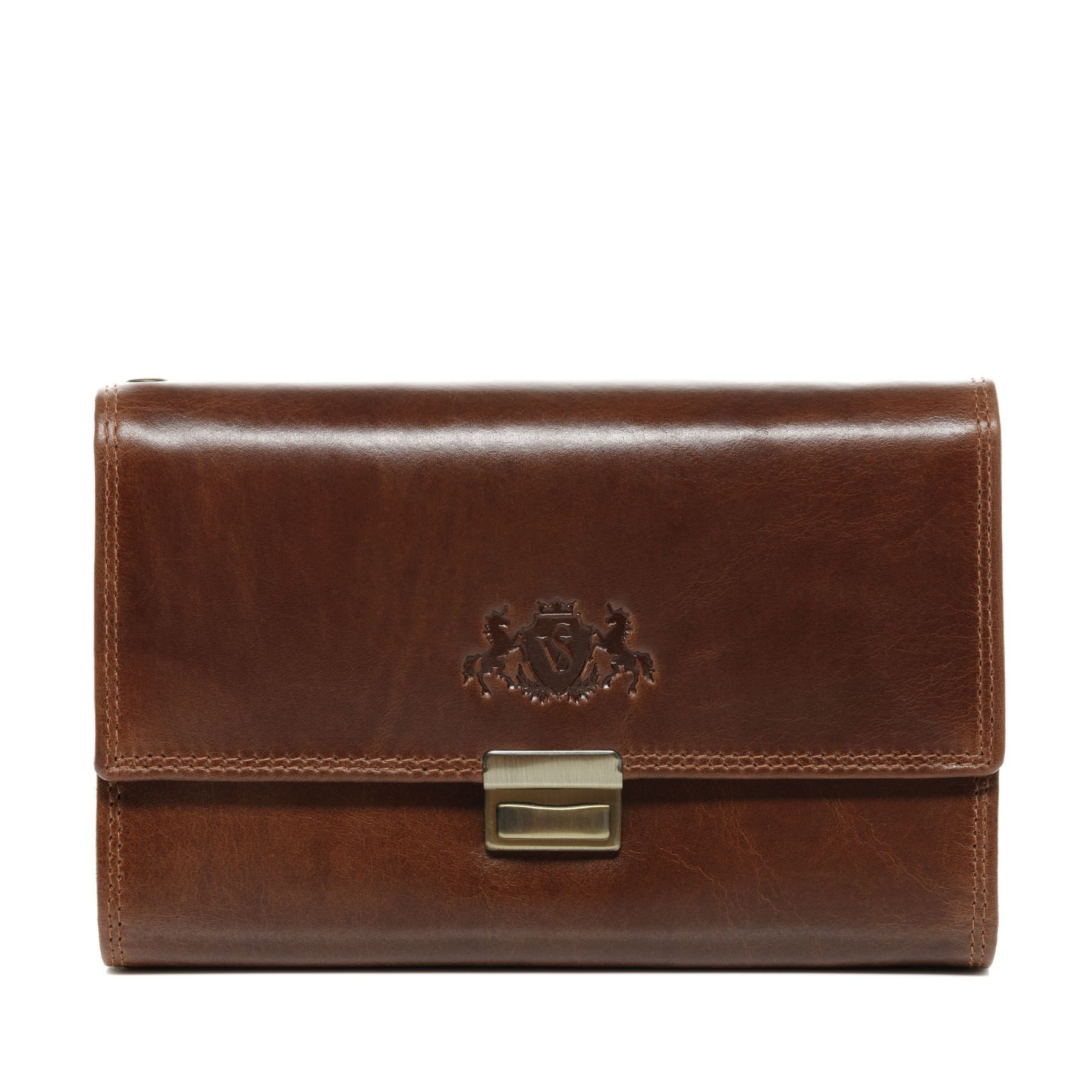 SID & VAIN Geldbörse echt Leder Kellner Geldbörse groß hell-braun LOU, Kellnerportemonnaie echt Leder Unisex, Münzbörse hellbraun
