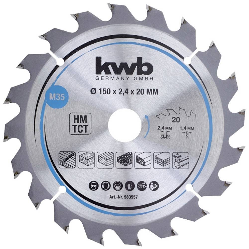kwb Kreissägeblatt Span-Platten Kreissäge-Blatt, Holz-/Hartholz, 150 günstig online kaufen