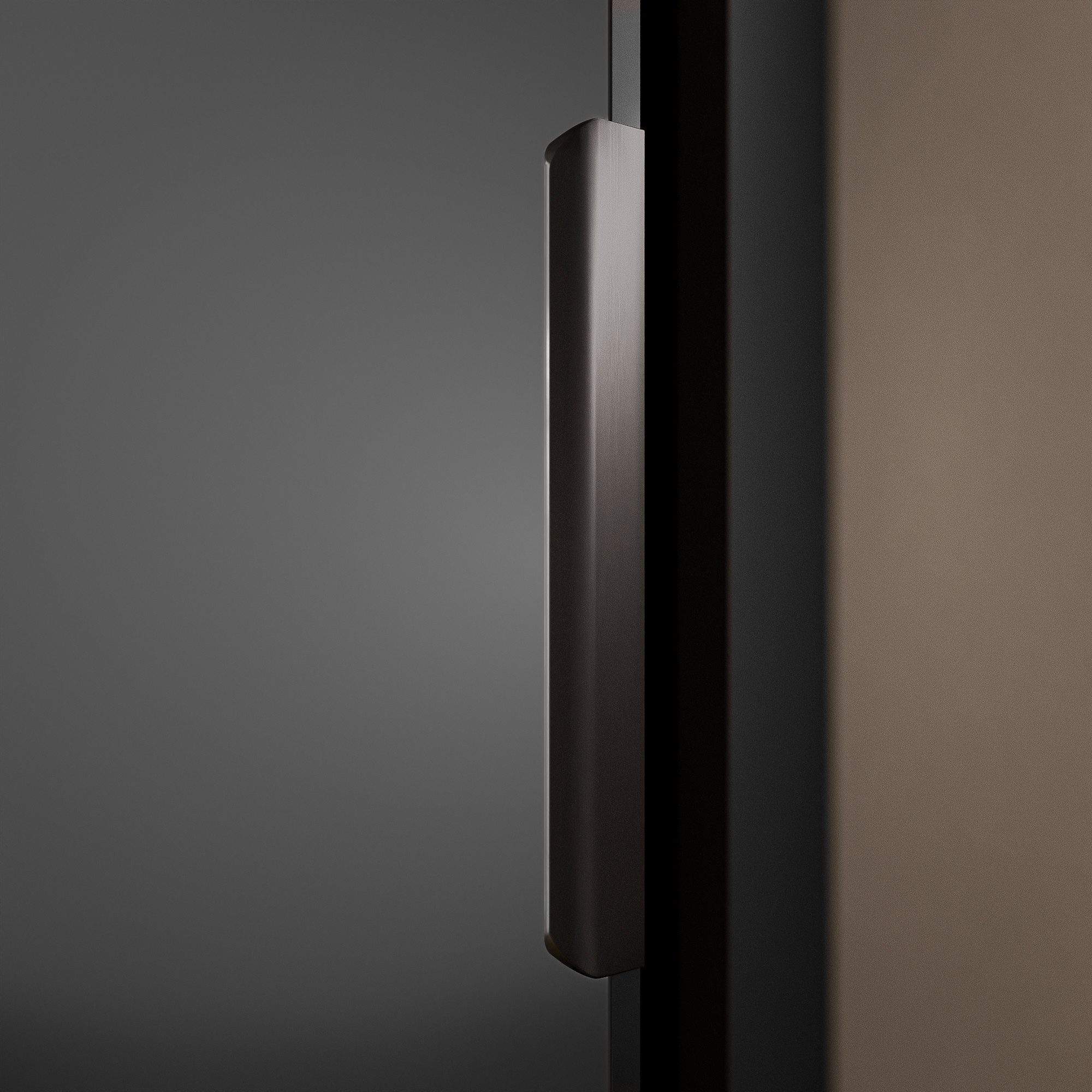 Bernstein Hochschrank TIM Hochschrank 165cm Schwarz matt Hochschrank 1 Tür 4 Einlegeböden