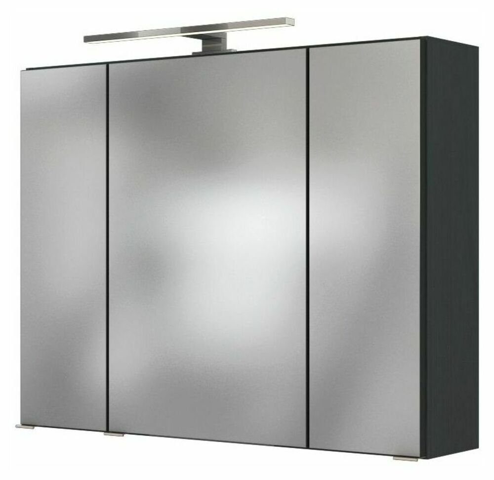 HELD MÖBEL Spiegelschrank Baabe 80 cm graphit