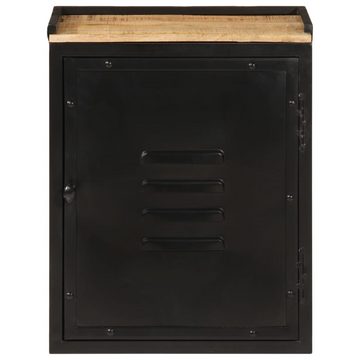 vidaXL Badezimmer-Set Badschrank 40x30x50 cm Eisen und Massivholz Mango