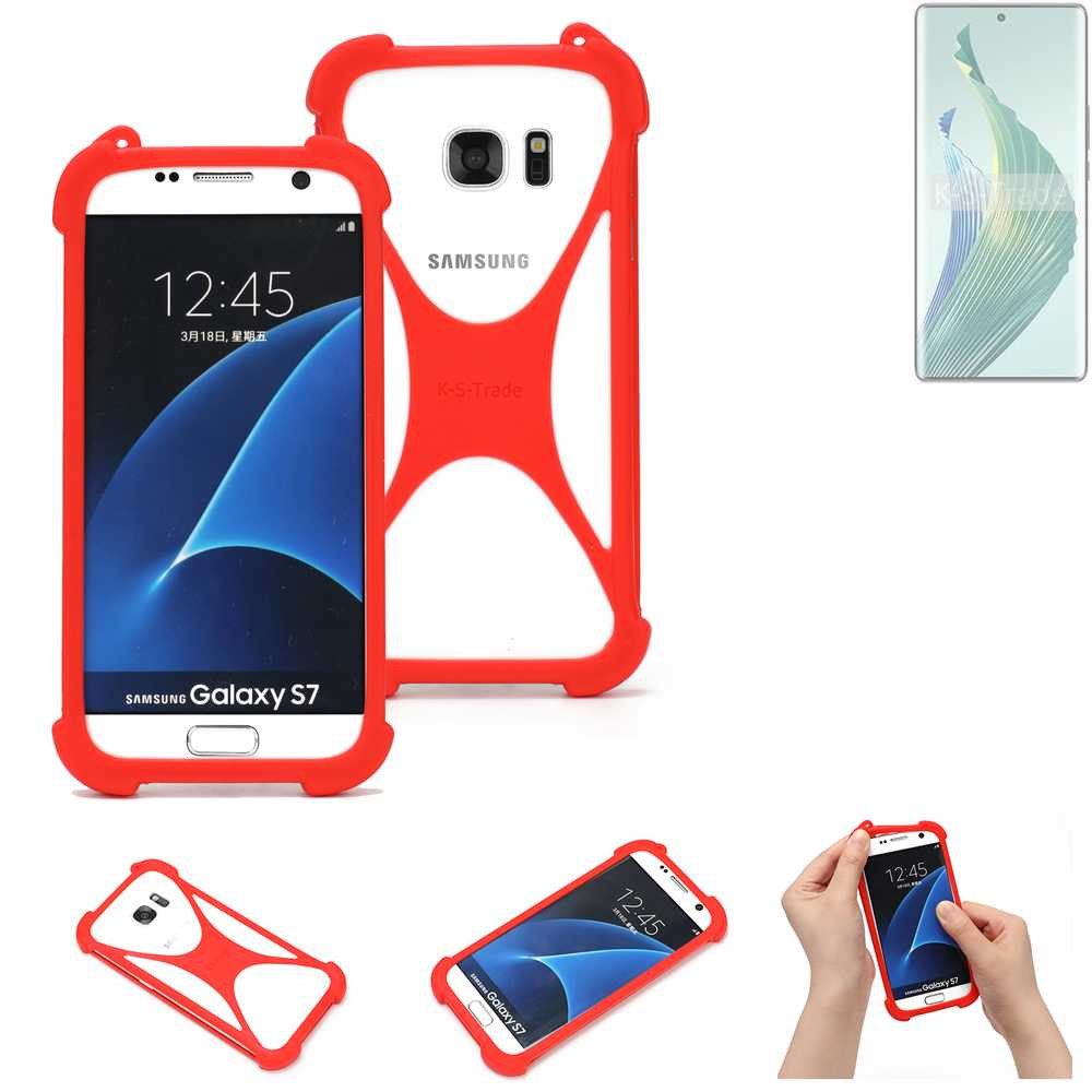 K-S-Trade Handyhülle für Honor Magic5 Lite 5G, Handy-Hülle Schutz-Hülle Bumper Silikon Schutz Hülle Cover Case