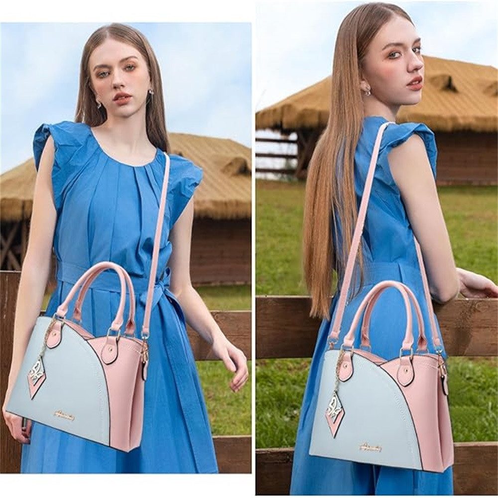 RWEUOQ Henkeltasche Handtasche mit Quasten, Patchwork-Farbe, günstig online kaufen