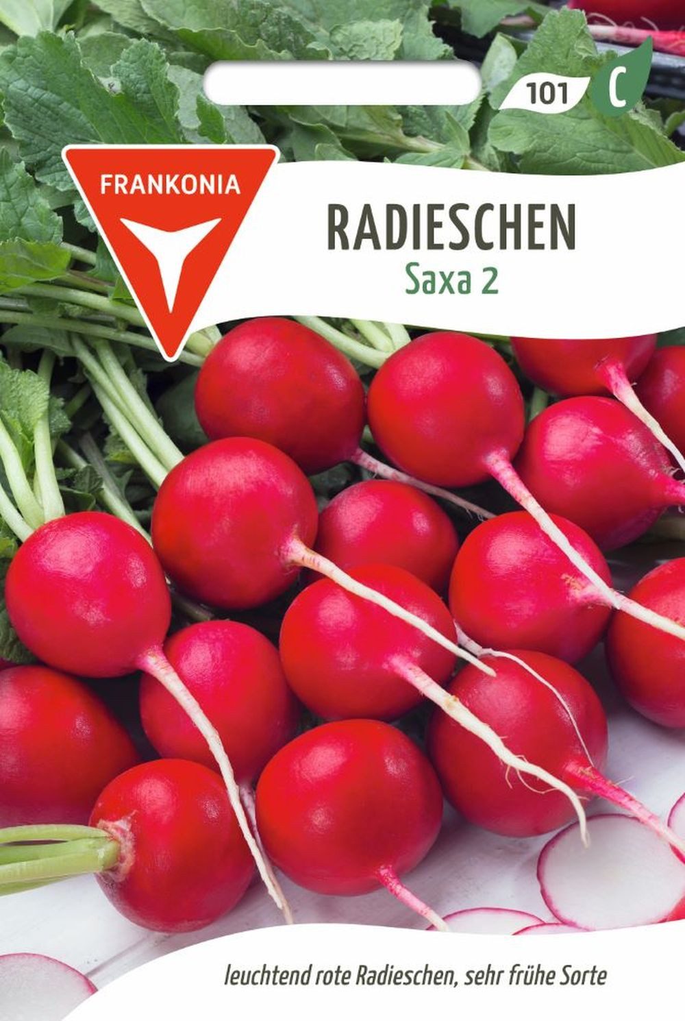 FRANKONIA Gemüsesamen Radies, Saxa 2 - Radieschen-Samen Saatgut Samen, Raphanus sativus