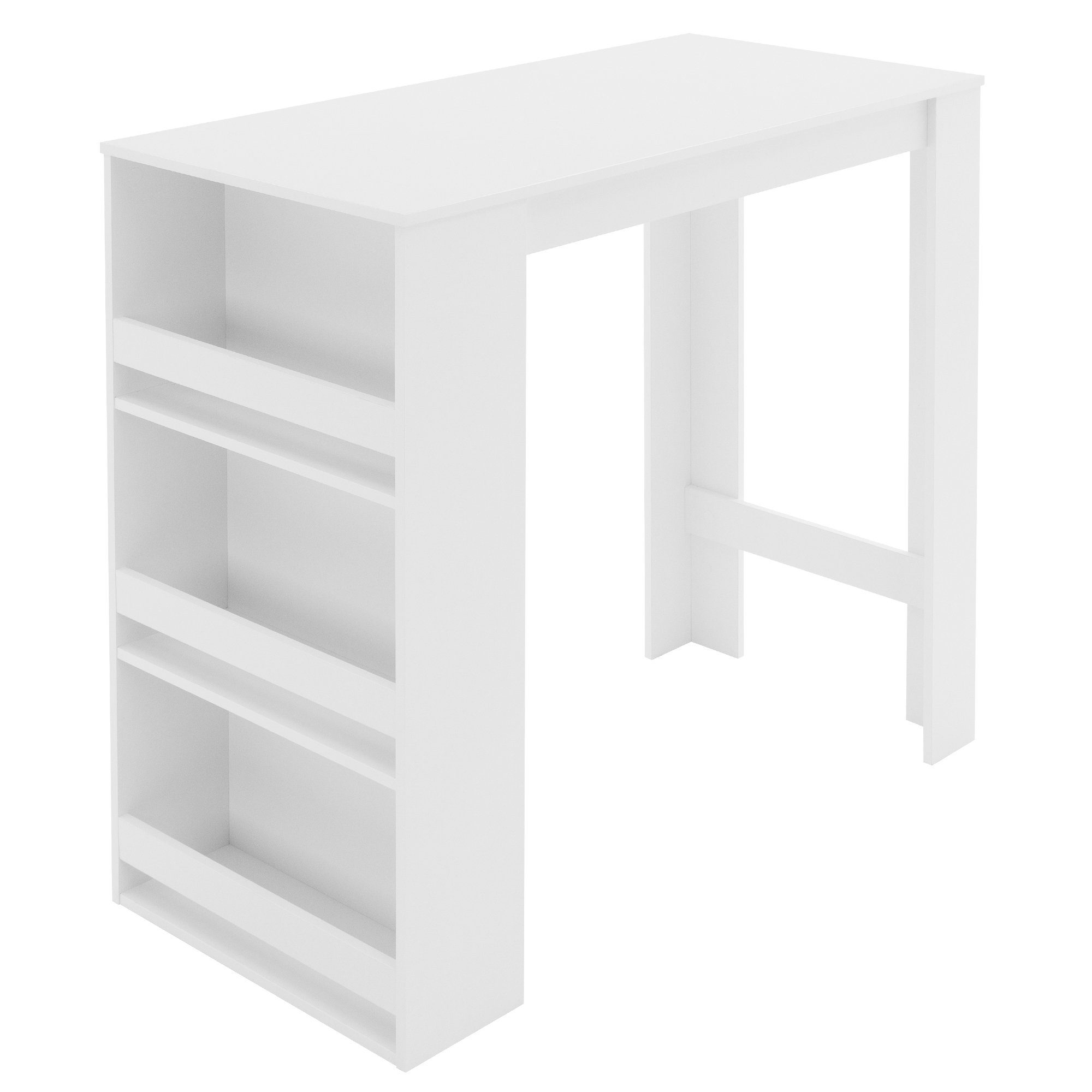 ML-DESIGN Bartisch Bistrotisch mit 3 Ablageflächen aus Holz Bartheke Küchen günstig online kaufen