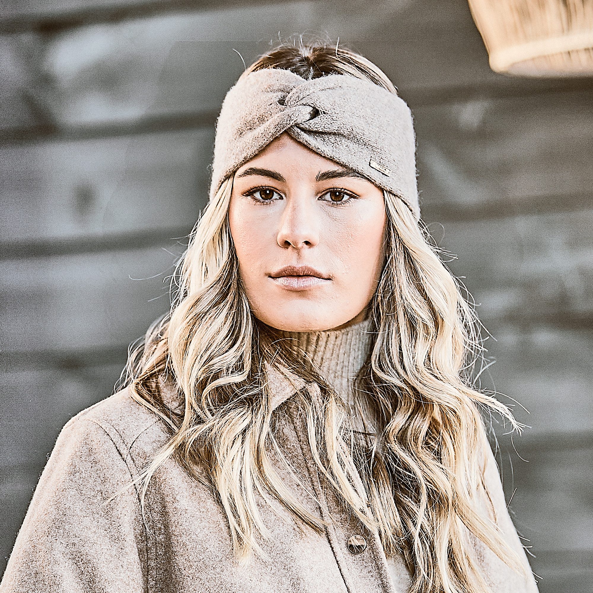 CAPO Stirnband Stirnband, Kaschmir Strick, doppelt, mit Knoten (1-St) Kasch günstig online kaufen