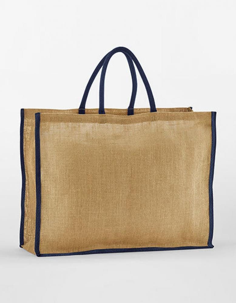 Westford Mill Einkaufsshopper Natural Starched Jute Market Shopper Einkaufstasche