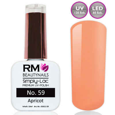 RM Beautynails UV-Nagellack Simply Lac Premium UV-Nagellack UV-Polish 10ml Gellack Shellac, Haltbarkeit bis zu drei Wochen / Hybrid-Lack