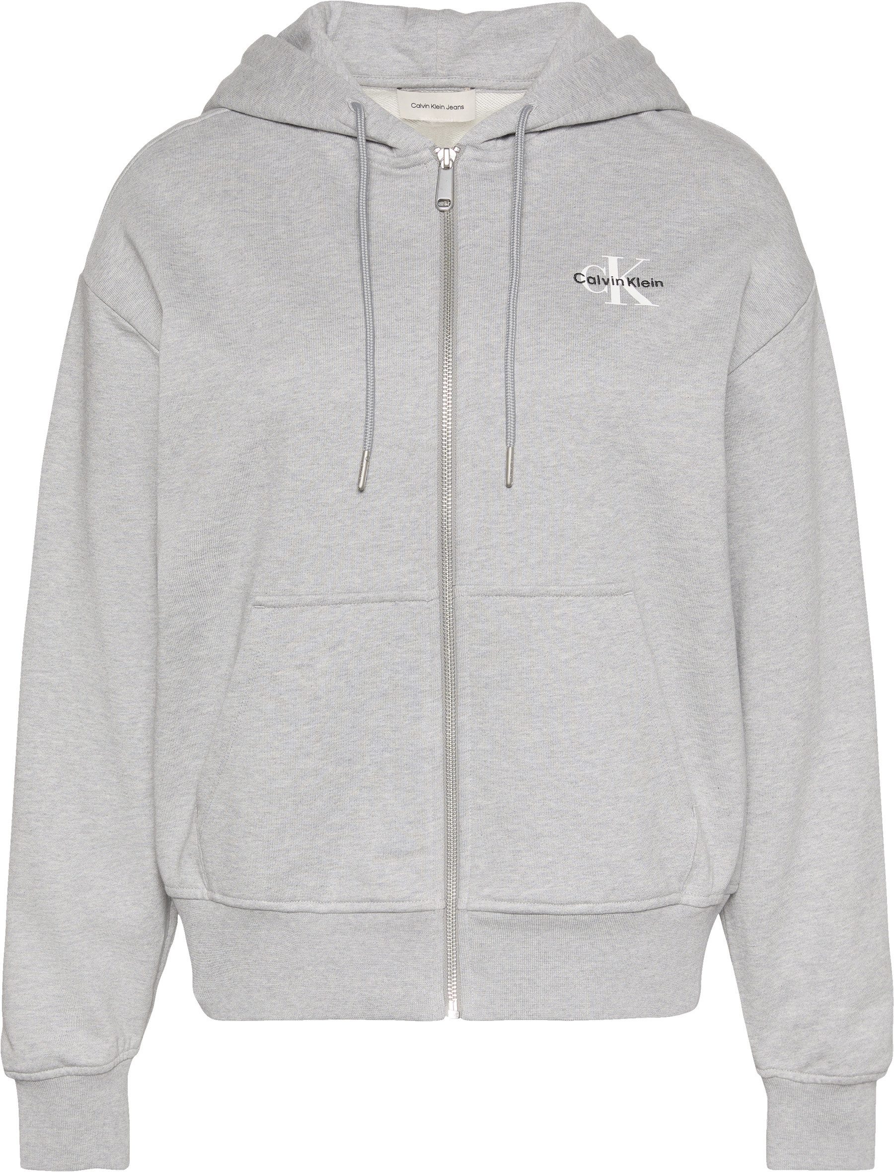 Calvin Klein Jeans Sweatjacke Mit Rundhalsausschnitt günstig online kaufen