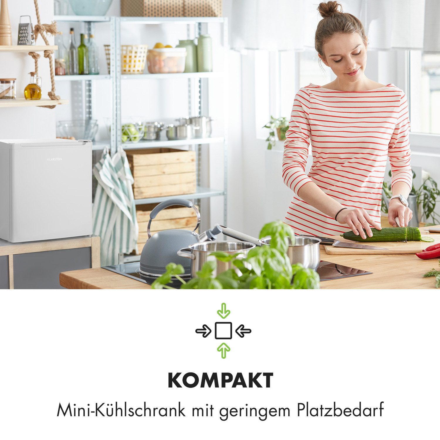 Klarstein Table Top Kühlschrank Snoopy Eco, 47.5 cm hoch, 44 cm breit