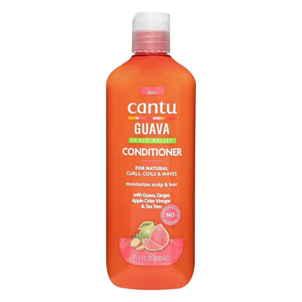 Cantu Haarshampoo GUAVA & GINGER Pflegespülung für die Kopfhaut 400 ml