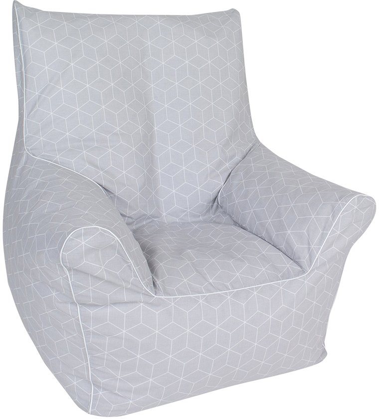 Knorrtoys® Sitzsack »Geo cube, grey«, für Kinder; Made in Europe