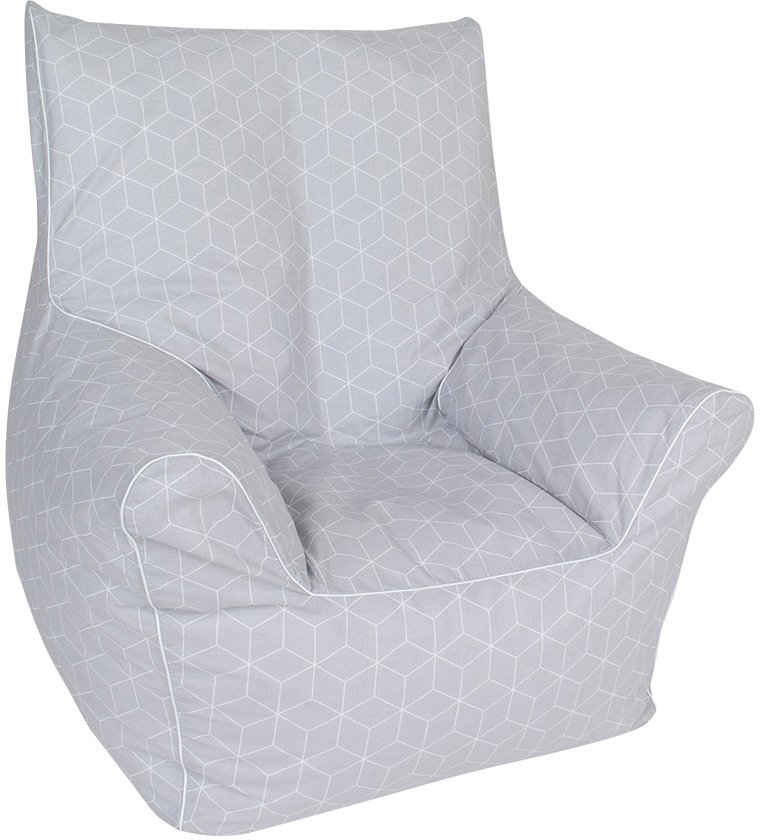 Knorrtoys® Sitzsack »Junior, Geo Cube Grey«, für Kinder; Made in Europe
