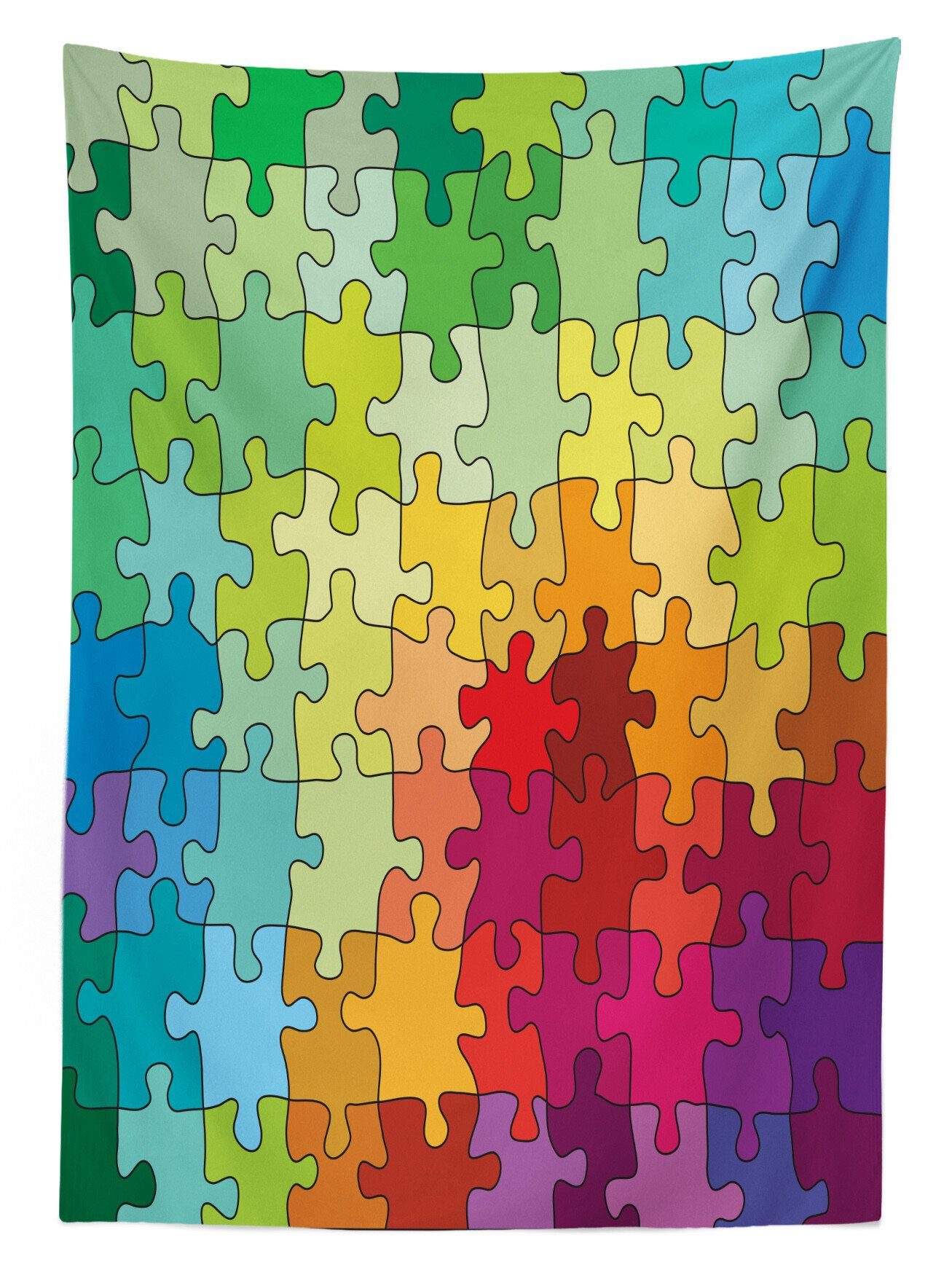 Abakuhaus Tischdecke Farbfest Waschbar Klare den Farben, Bereich Außen Farbige Puzzle Abstrakt geeignet Hobby Für